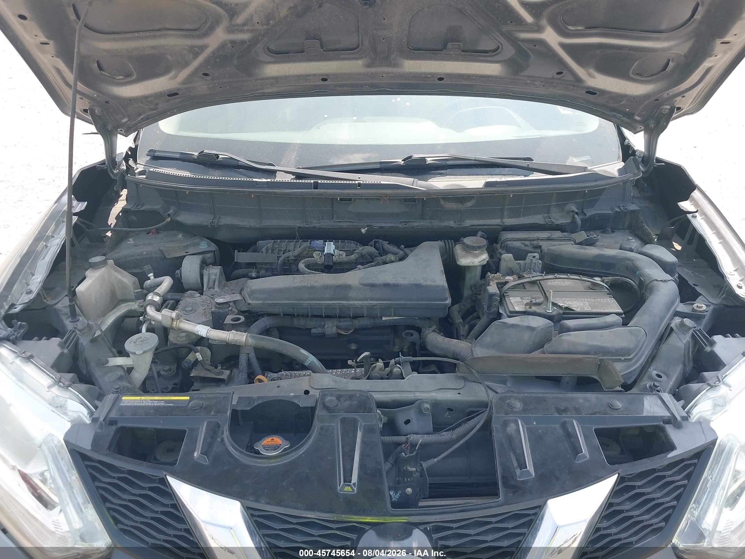 2015 Nissan Rogue Sv Gray vin: 5N1AT2MT4FC754727