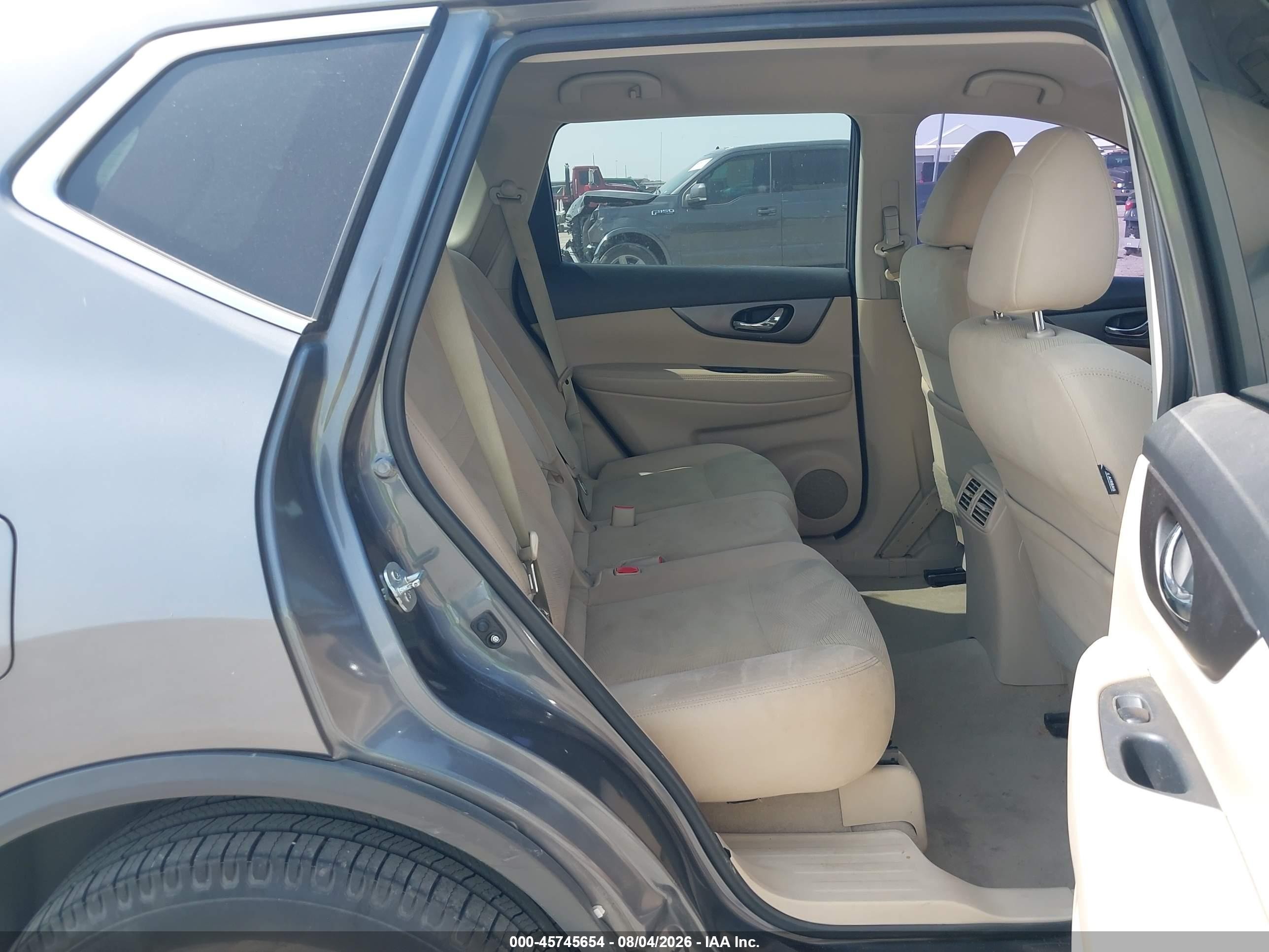 2015 Nissan Rogue Sv Gray vin: 5N1AT2MT4FC754727