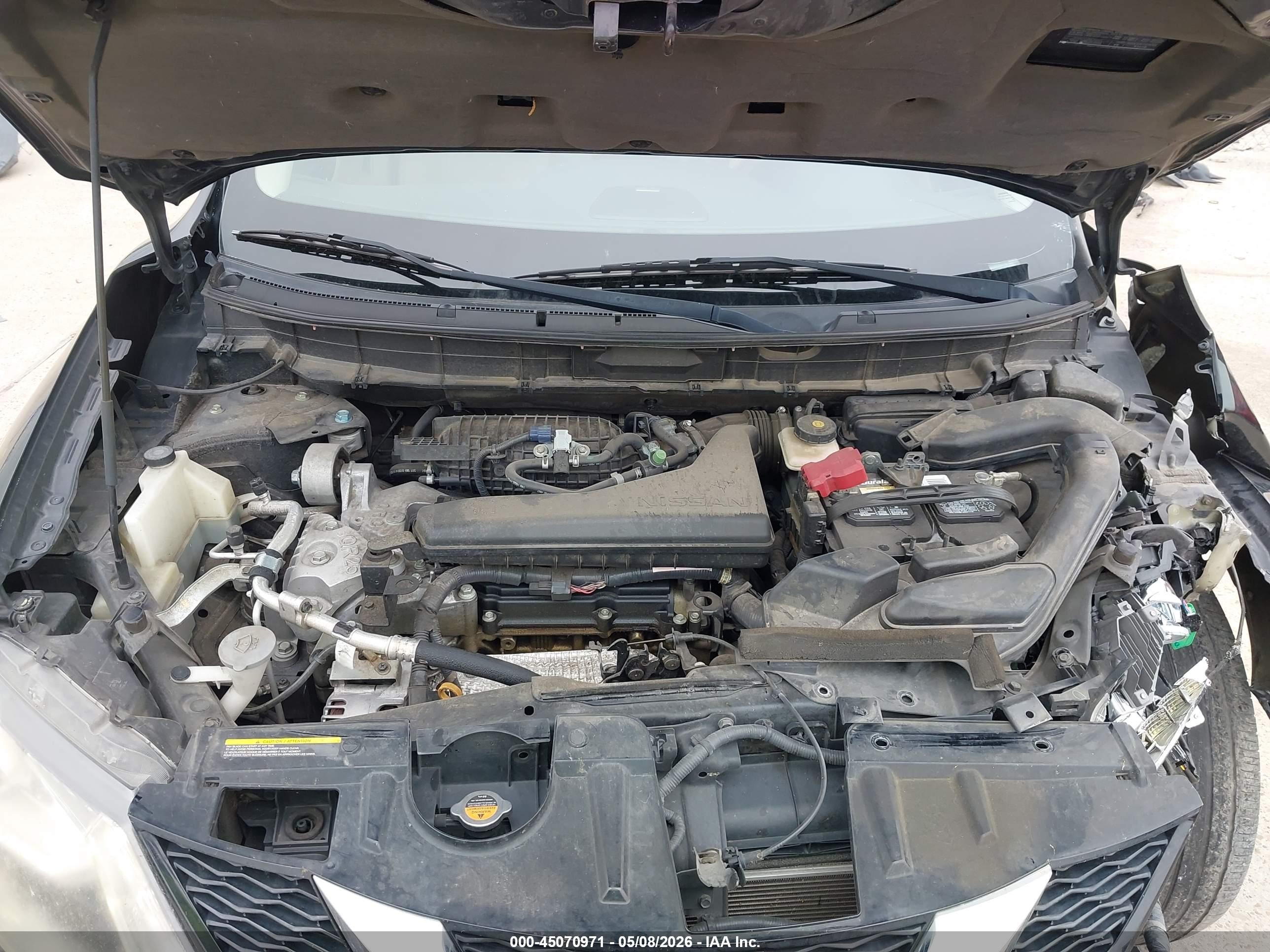 2015 Nissan Rogue Sl Black vin: 5N1AT2MT4FC763699