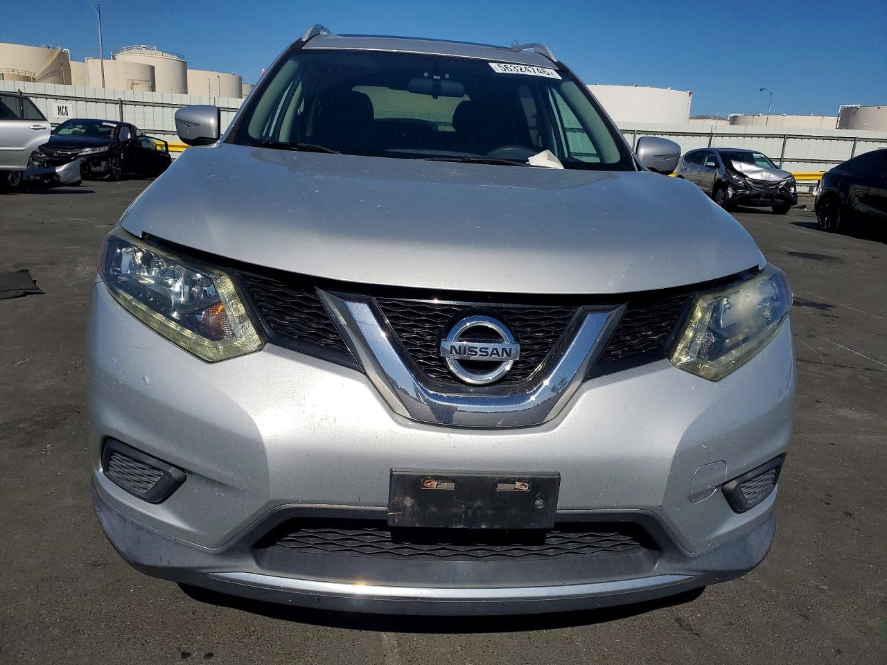 2015 Nissan Rogue Sv Silver vin: 5N1AT2MT4FC773651
