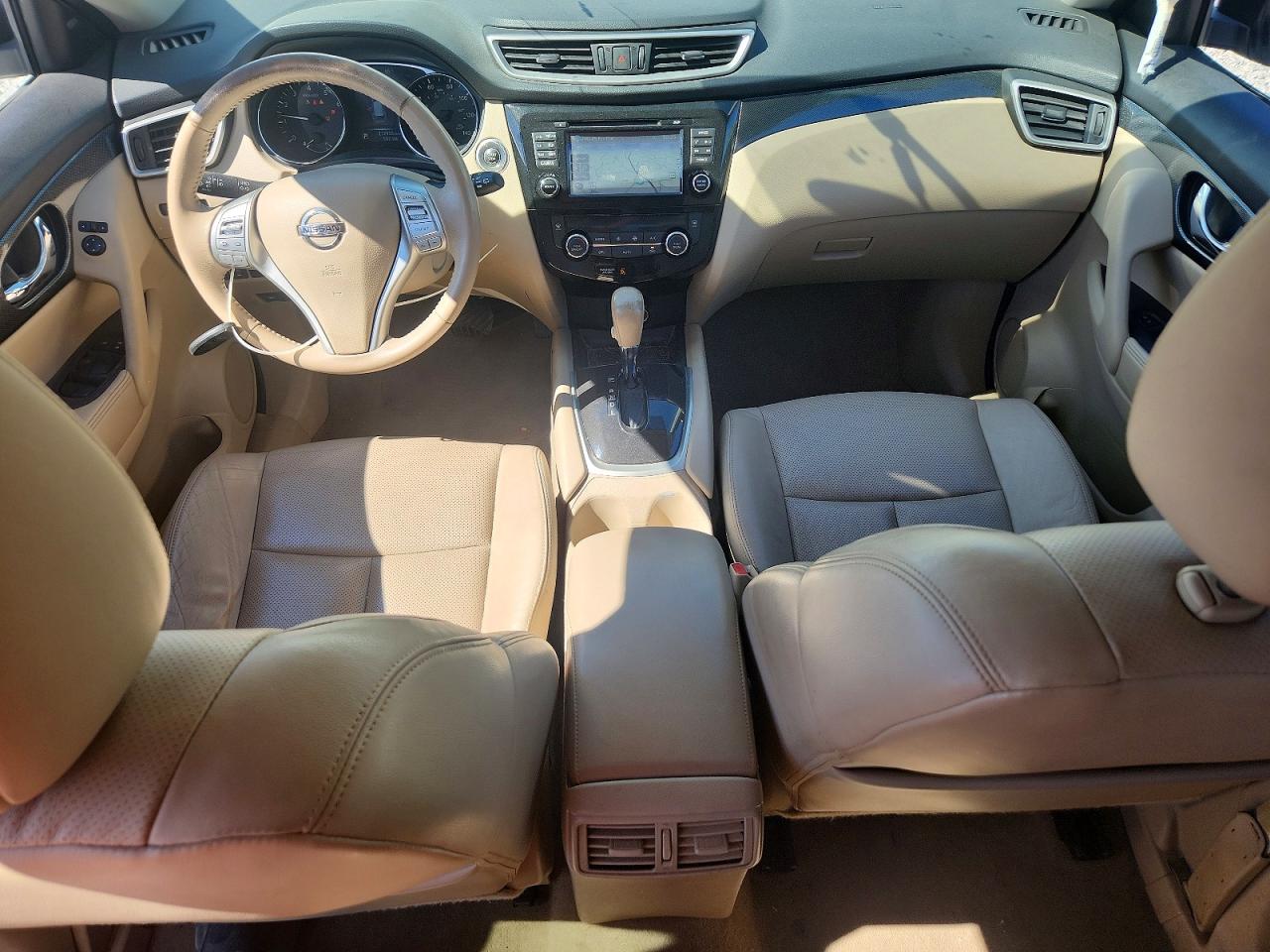 2015 Nissan Rogue Sl White vin: 5N1AT2MT4FC774735