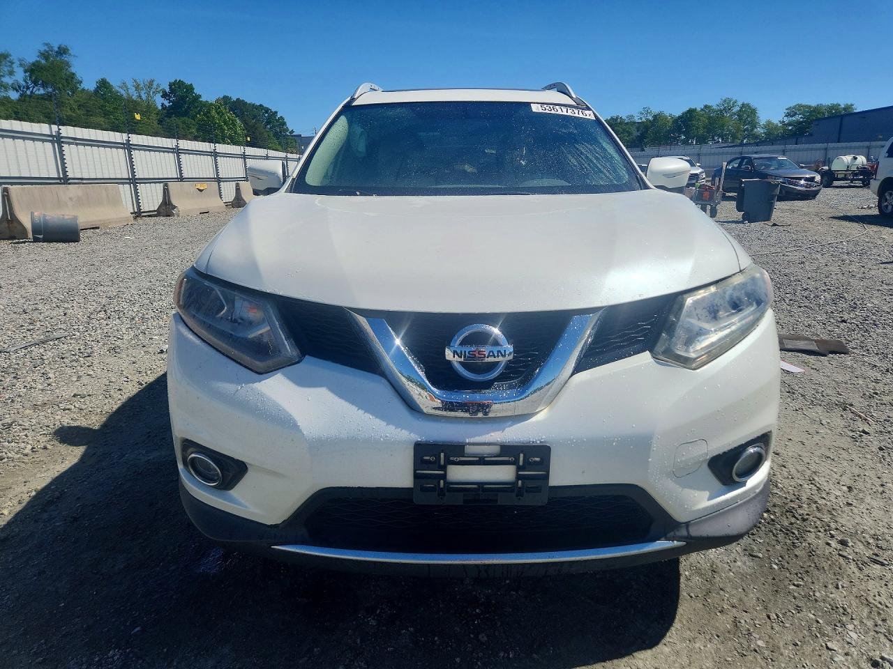 2015 Nissan Rogue Sl White vin: 5N1AT2MT4FC774735