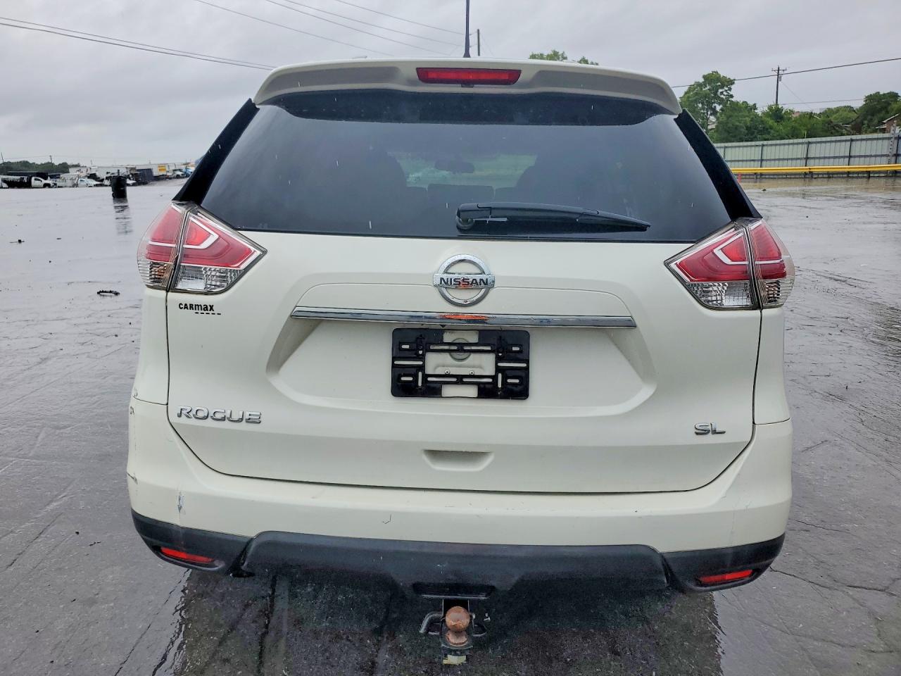2015 Nissan Rogue Sl White vin: 5N1AT2MT4FC792832