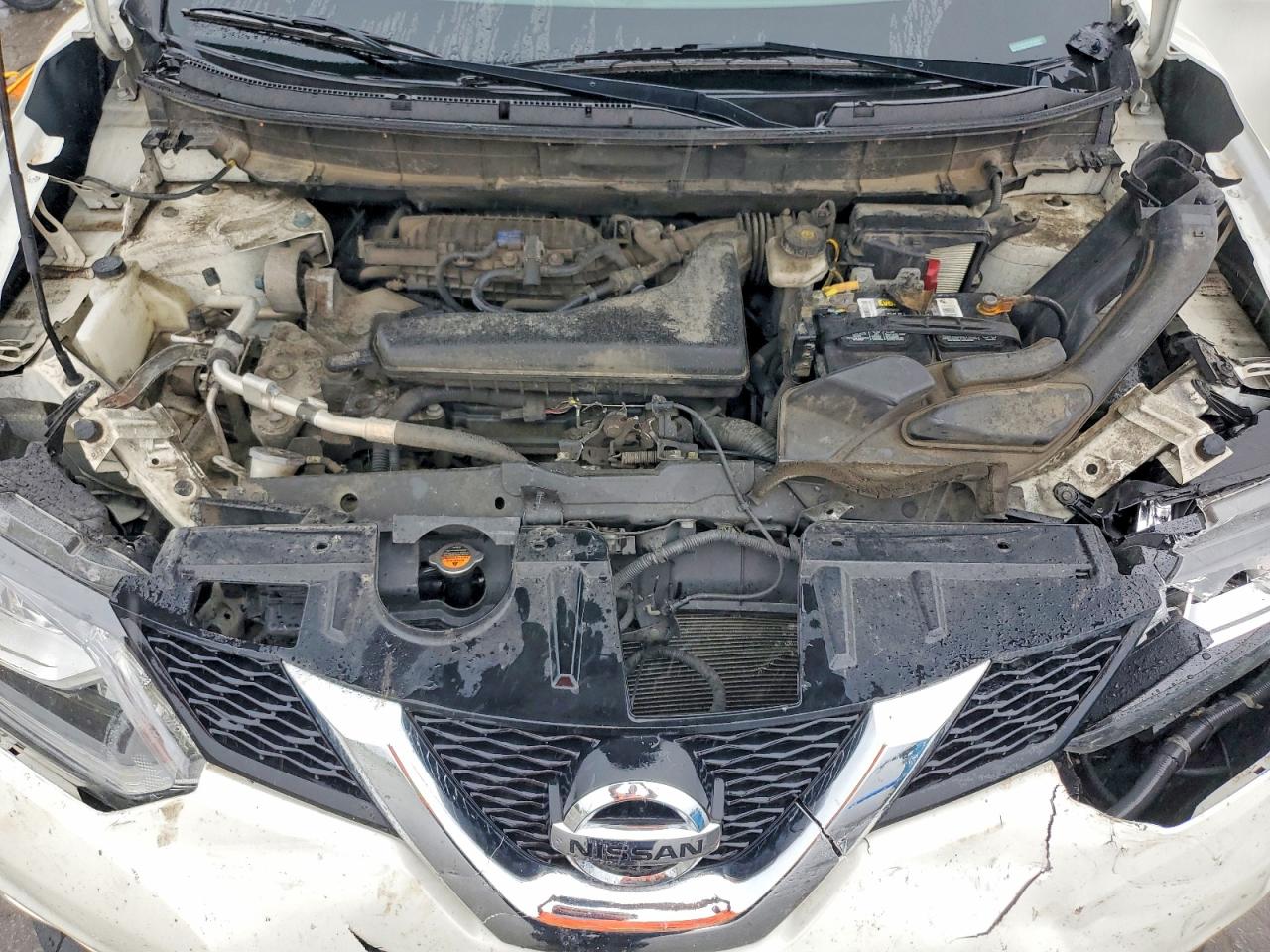 2015 Nissan Rogue Sl White vin: 5N1AT2MT4FC792832