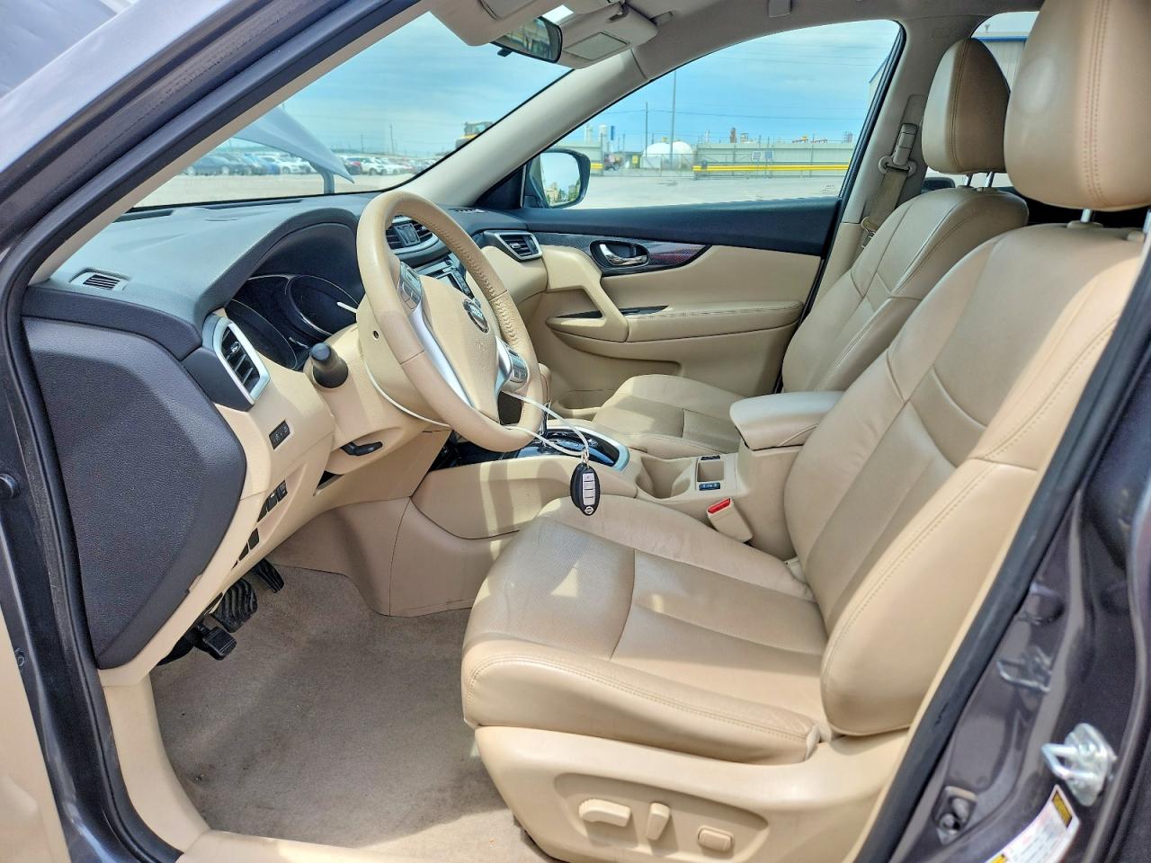 2015 Nissan Rogue Sl Gray vin: 5N1AT2MT4FC838367