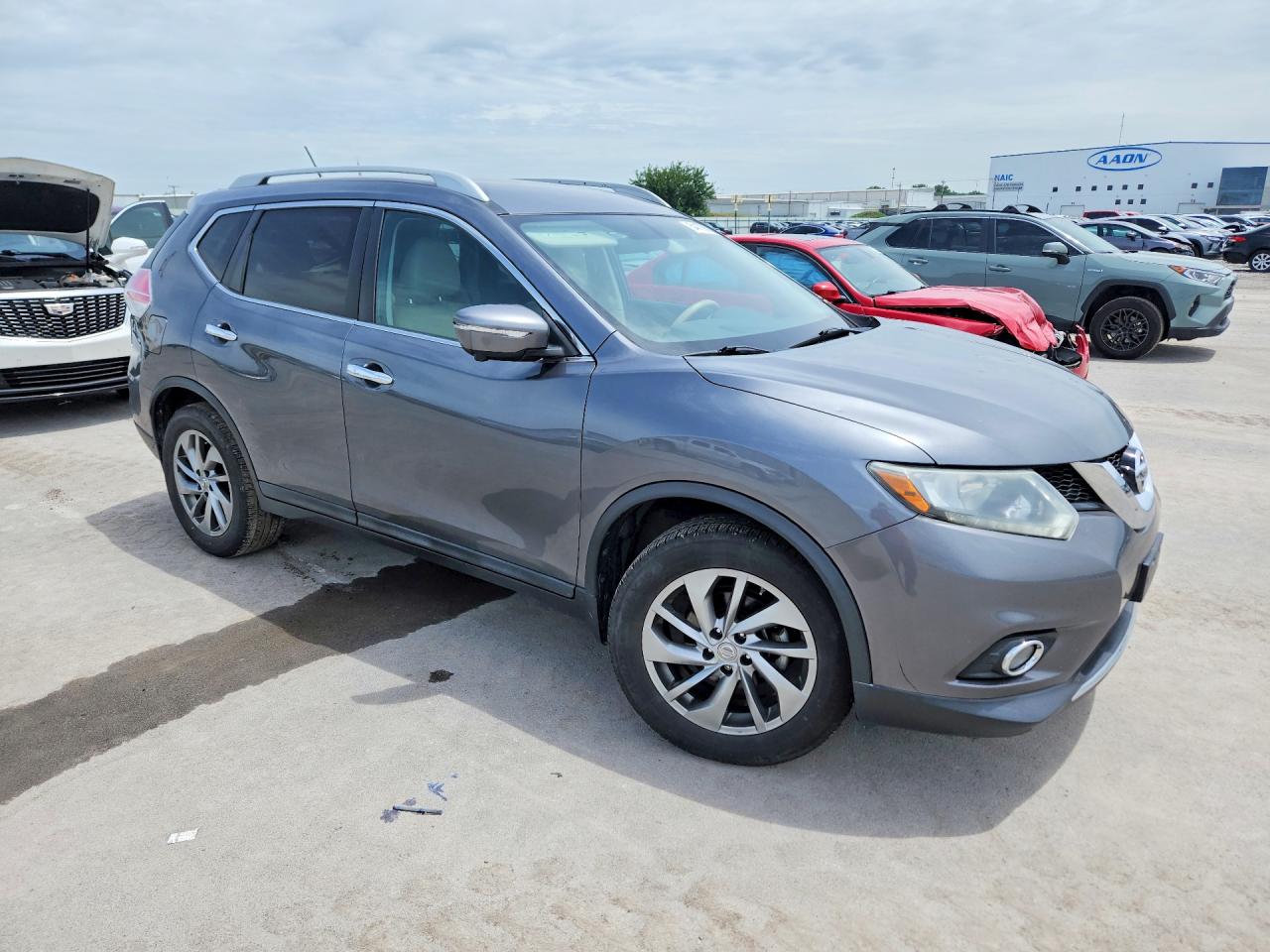 2015 Nissan Rogue Sl Gray vin: 5N1AT2MT4FC838367