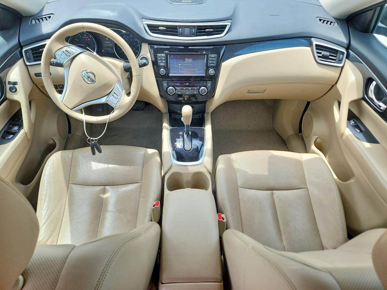 2015 Nissan Rogue Sl Gray vin: 5N1AT2MT4FC838367