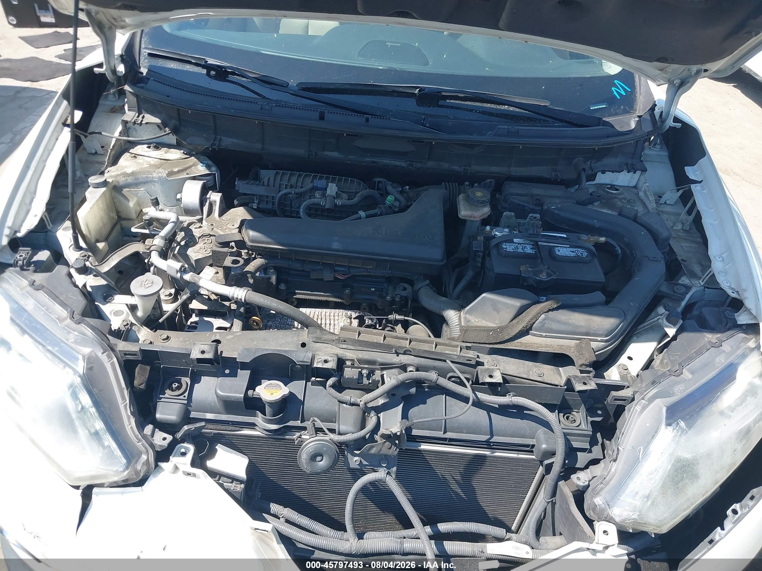 2015 Nissan Rogue Sl White vin: 5N1AT2MT4FC844329