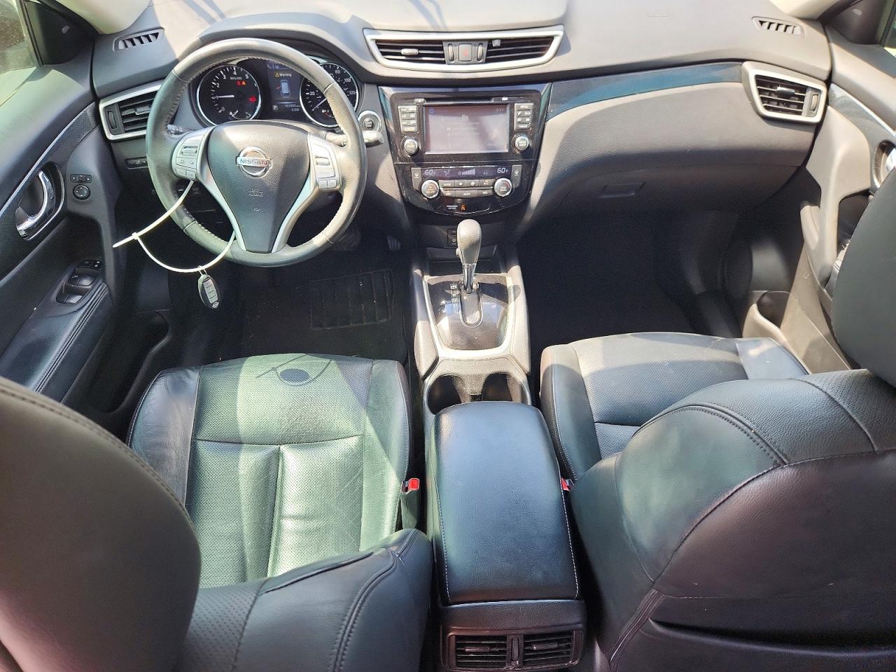 2015 Nissan Rogue Sl White vin: 5N1AT2MT4FC861616