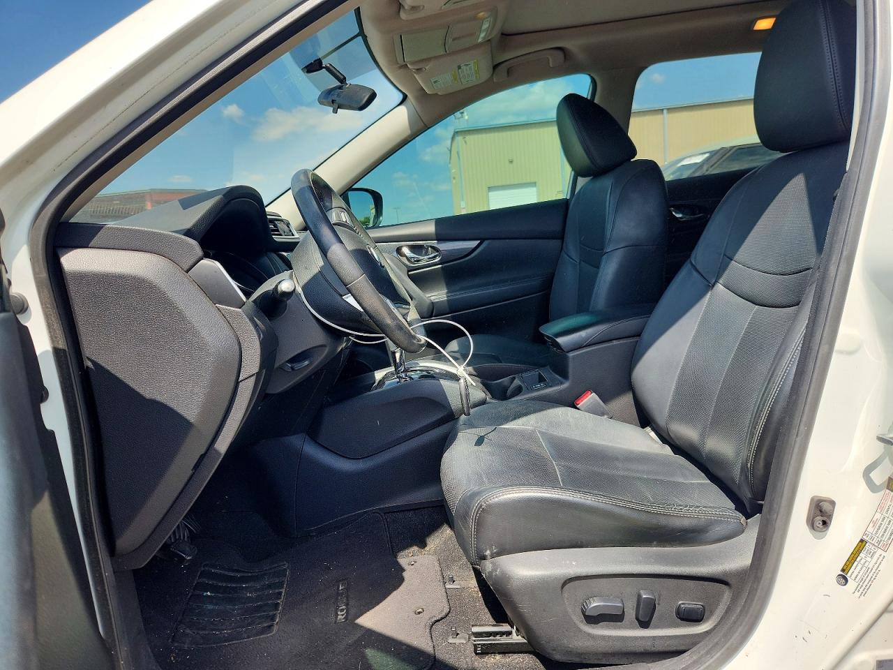 2015 Nissan Rogue Sl White vin: 5N1AT2MT4FC861616