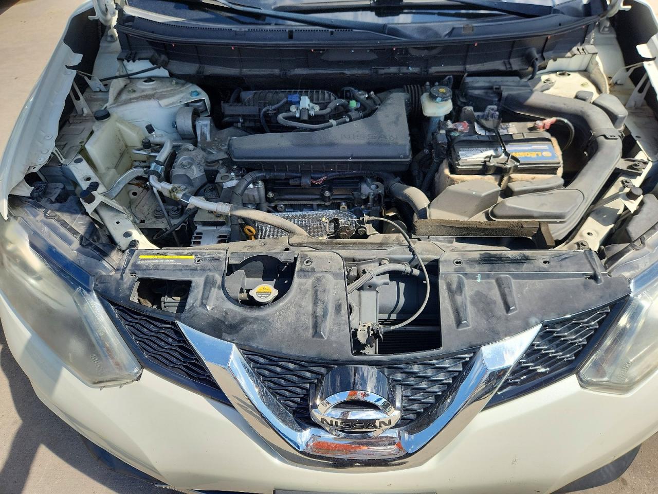2015 Nissan Rogue Sl White vin: 5N1AT2MT4FC861616