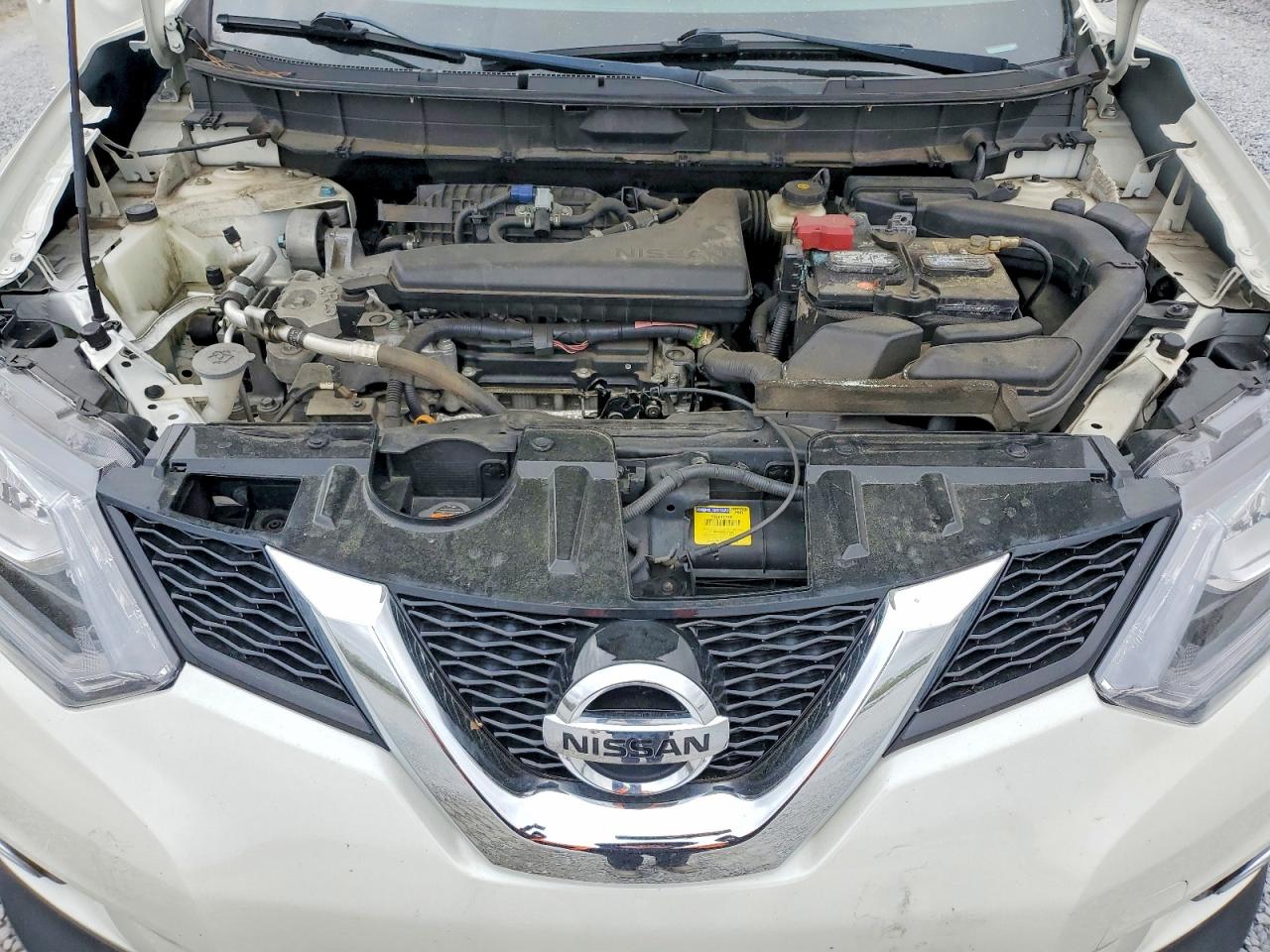 2015 Nissan Rogue Sl White vin: 5N1AT2MT4FC887214