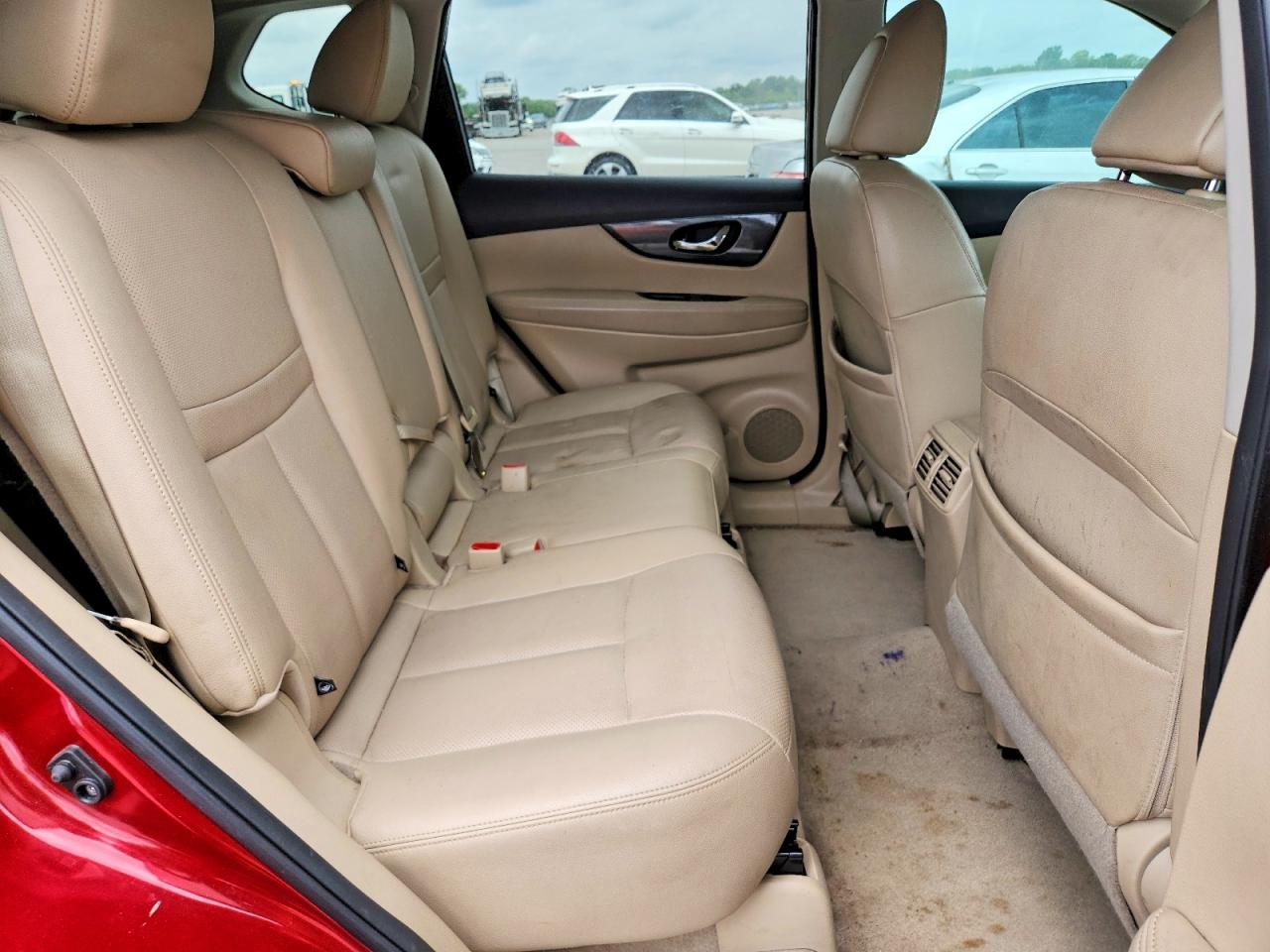 2015 Nissan Rogue Sl Burgundy vin: 5N1AT2MT4FC893904