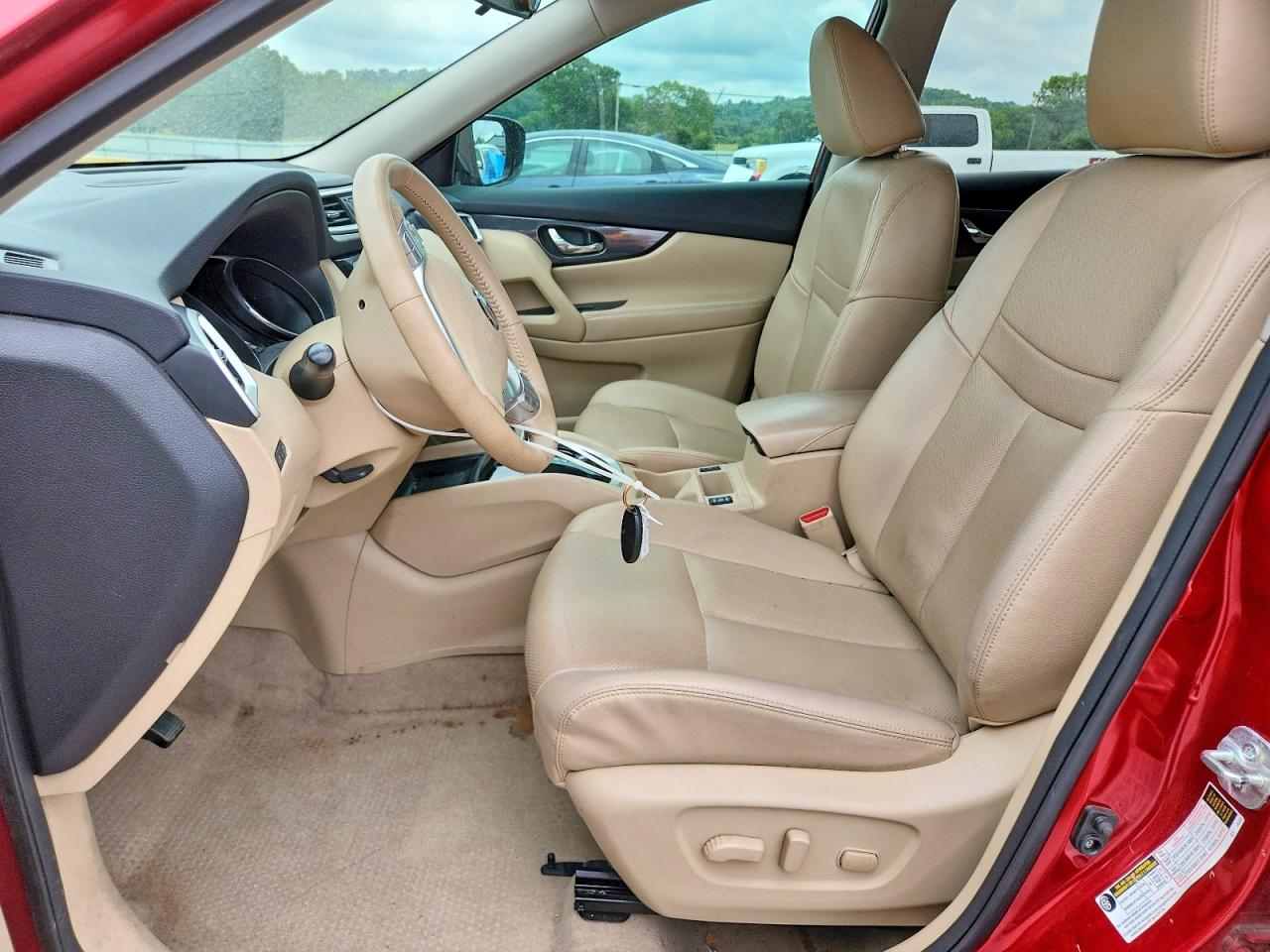 2015 Nissan Rogue Sl Burgundy vin: 5N1AT2MT4FC893904