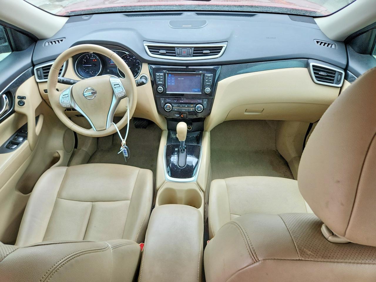 2015 Nissan Rogue Sl Burgundy vin: 5N1AT2MT4FC893904