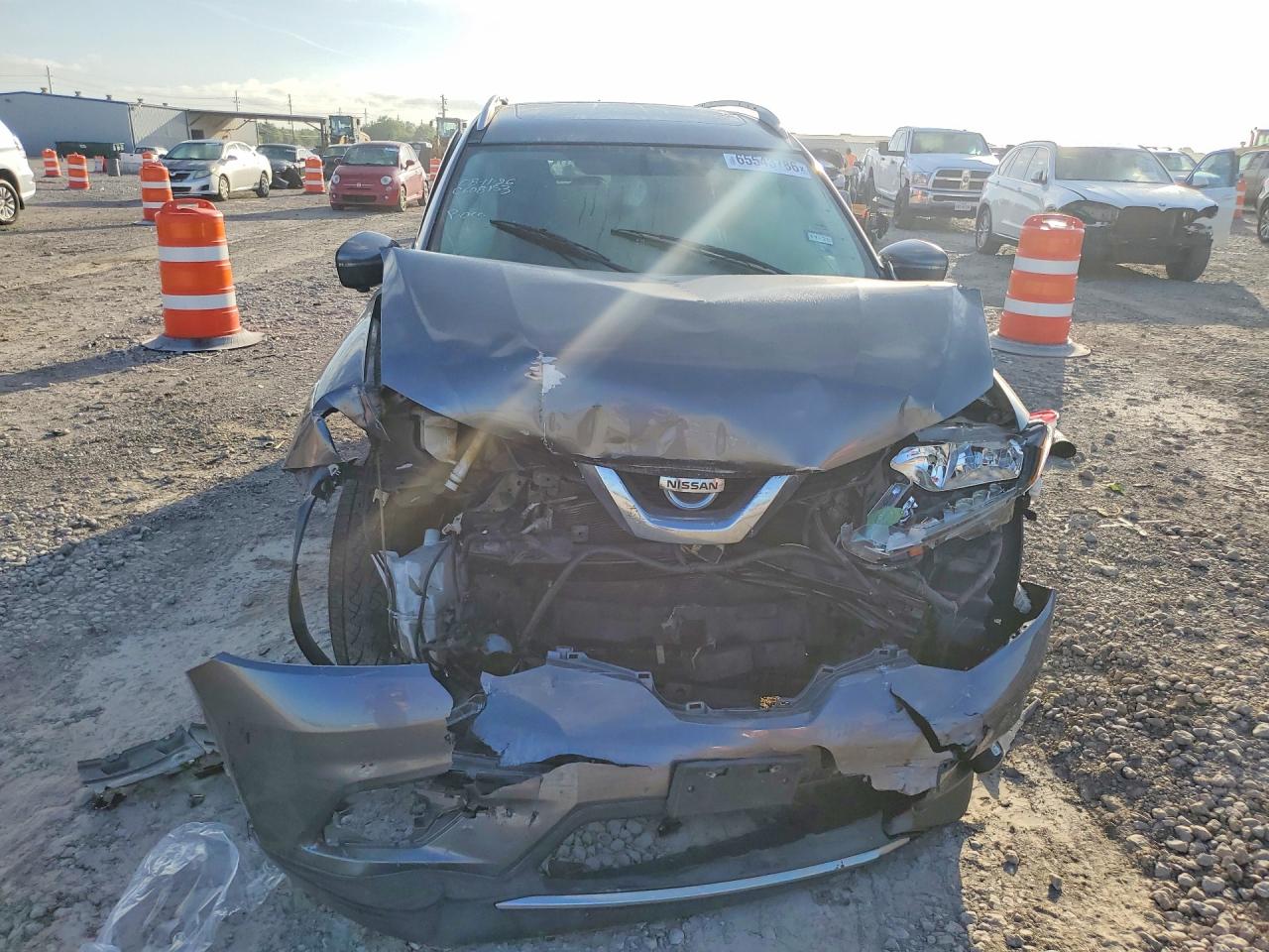 2015 Nissan Rogue Sv Gray vin: 5N1AT2MT4FC924181