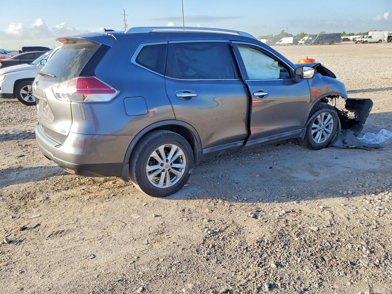 2015 Nissan Rogue Sv Gray vin: 5N1AT2MT4FC924181