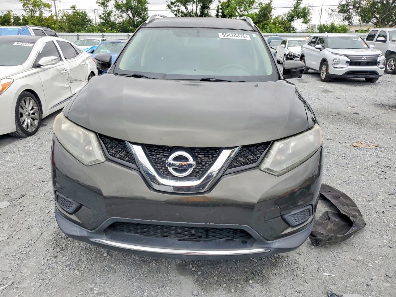 2016 Nissan Rogue Sv Зеленый vin: 5N1AT2MT4GC844302