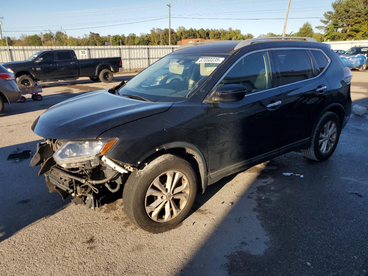 2016 Nissan Rogue S Black vin: 5N1AT2MT4GC917622
