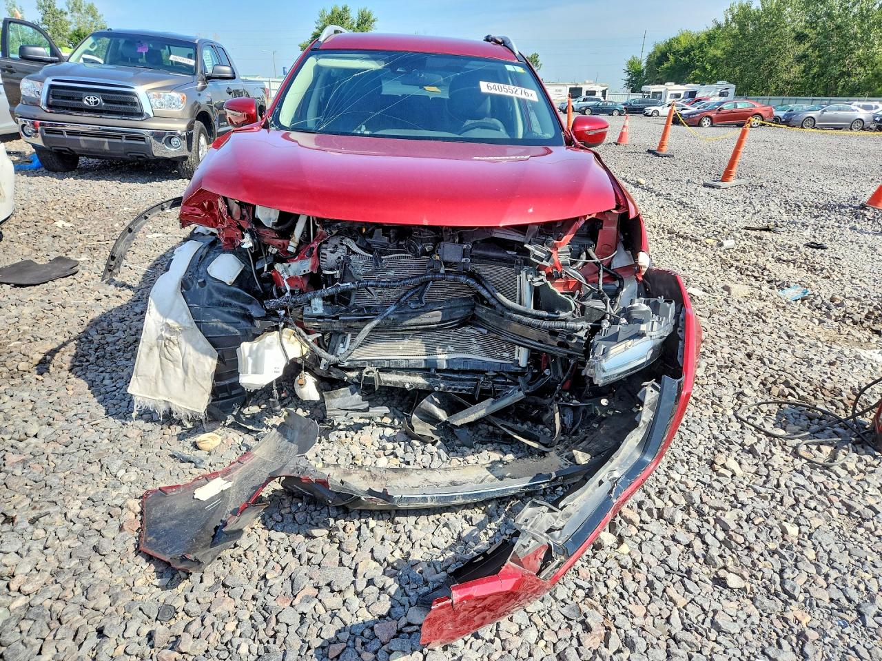 2019 Nissan Rogue S Red vin: 5N1AT2MT4KC738800