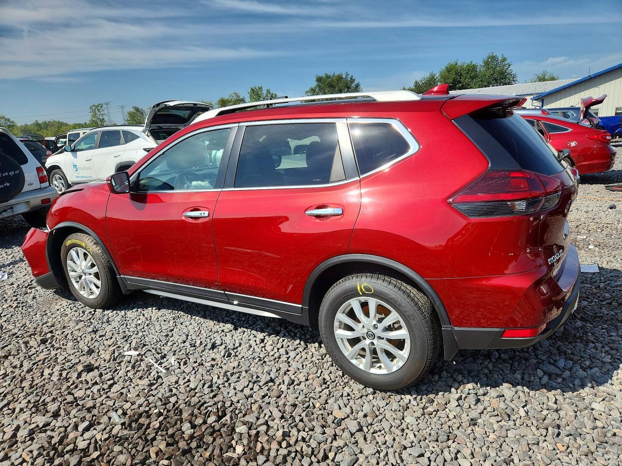 2019 Nissan Rogue S Red vin: 5N1AT2MT4KC738800