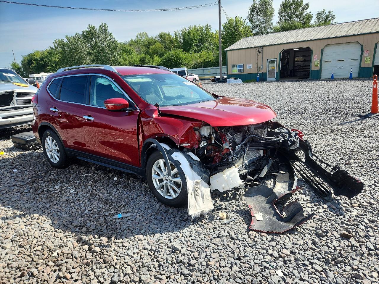 2019 Nissan Rogue S Red vin: 5N1AT2MT4KC738800