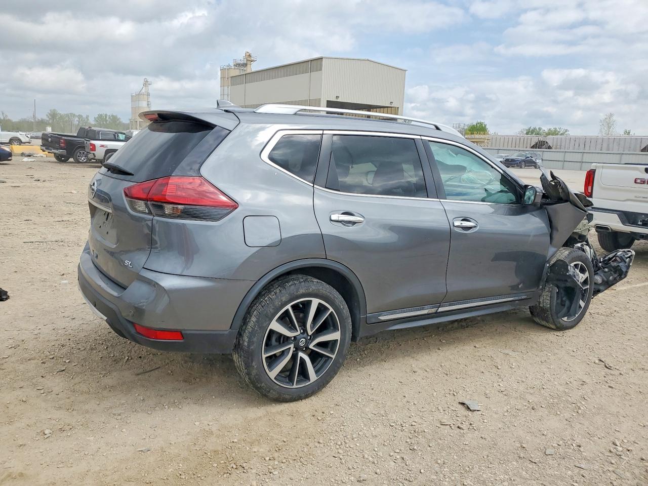 2019 Nissan Rogue Sl Серый vin: 5N1AT2MT4KC743477