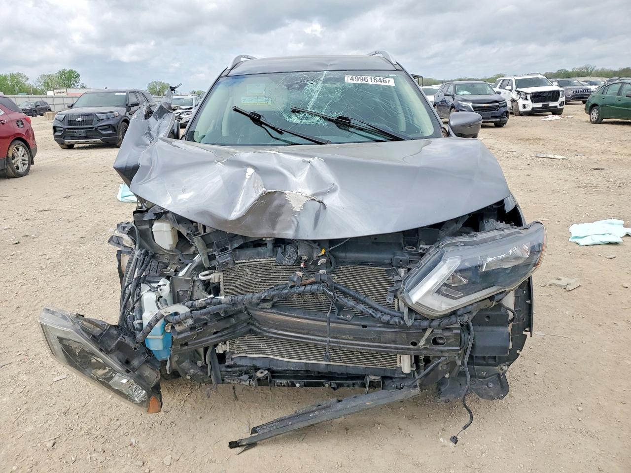 2019 Nissan Rogue Sl Серый vin: 5N1AT2MT4KC743477