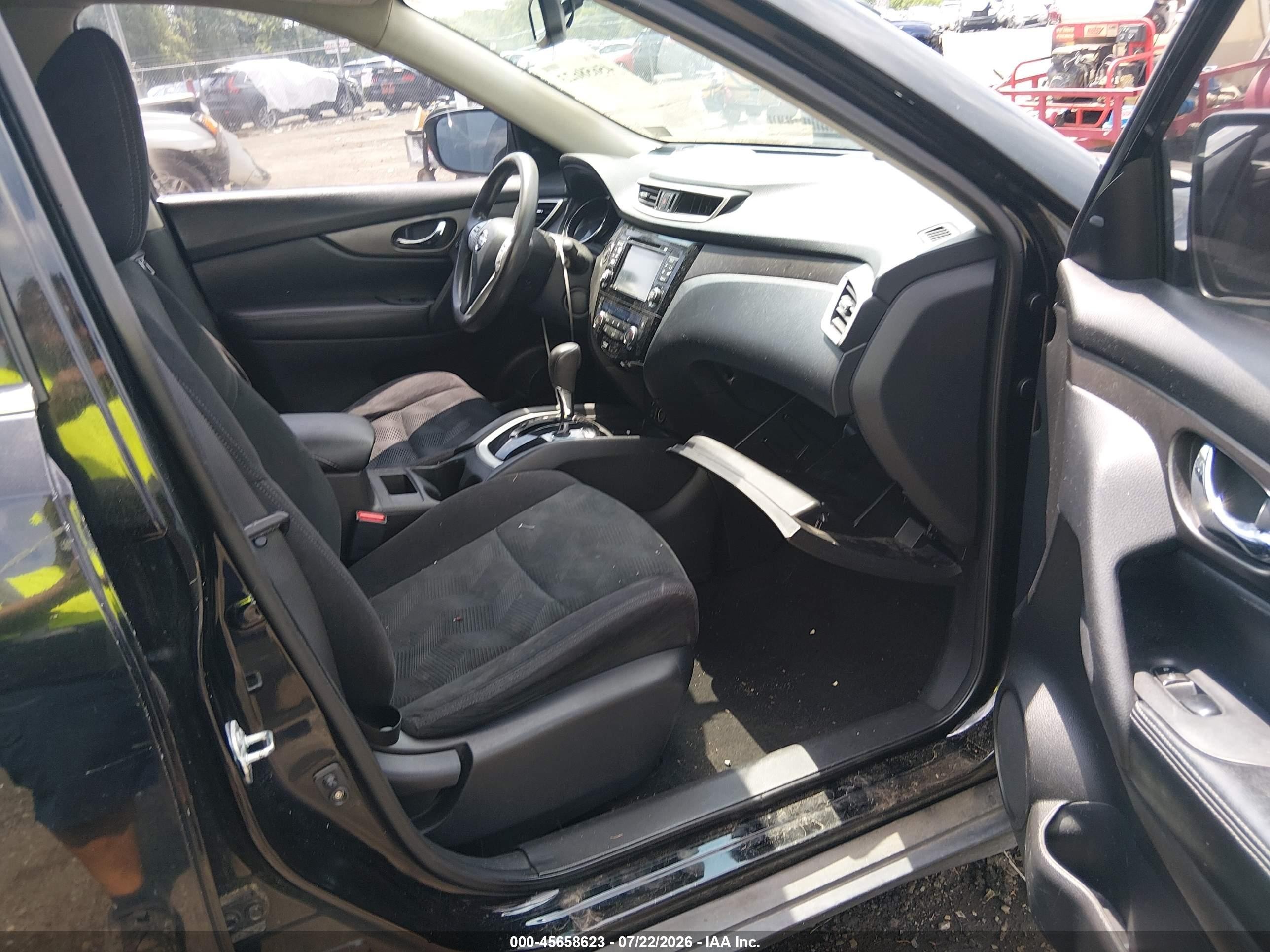 2014 Nissan Rogue Sv Black vin: 5N1AT2MT5EC751379