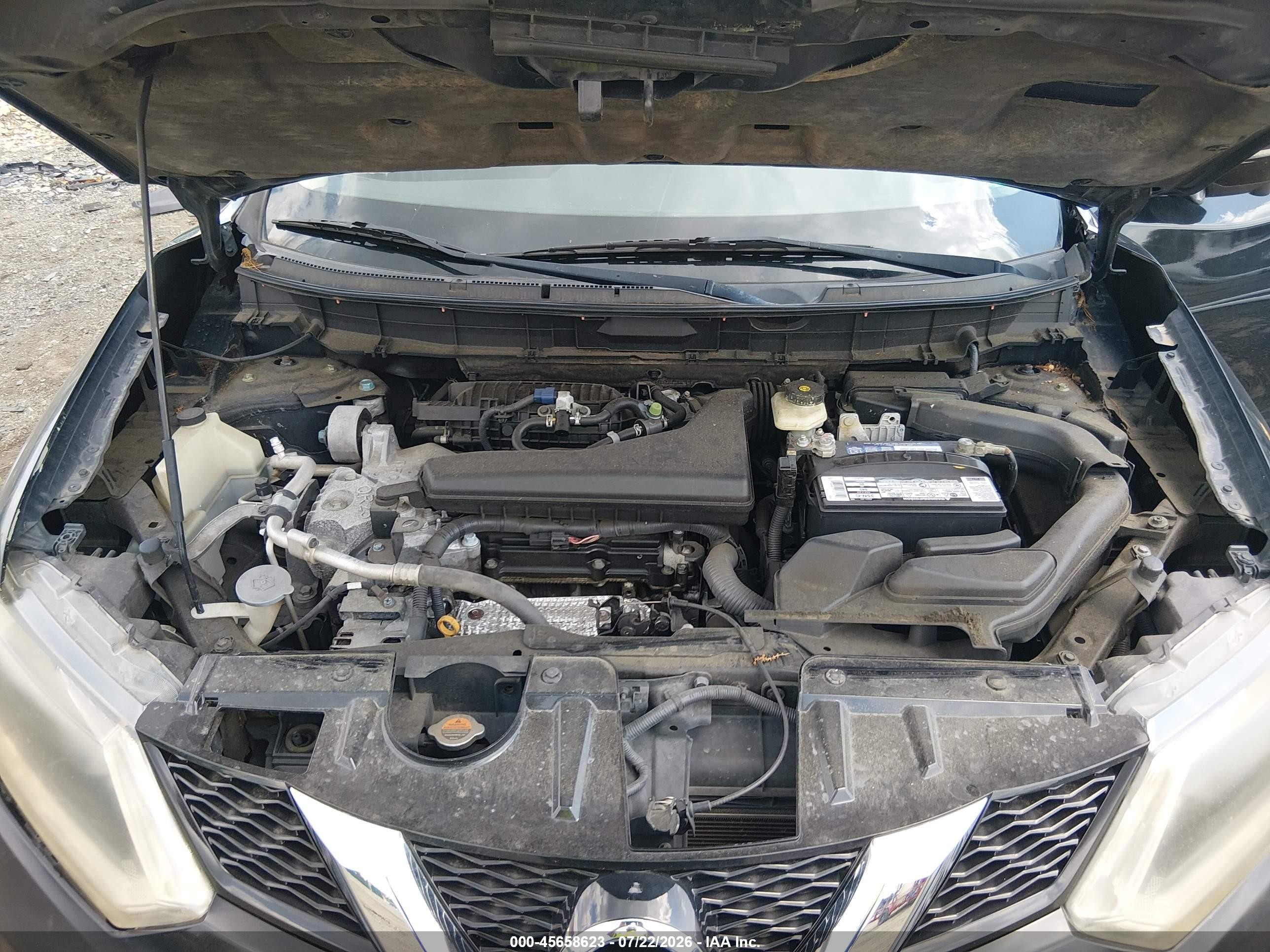 2014 Nissan Rogue Sv Black vin: 5N1AT2MT5EC751379
