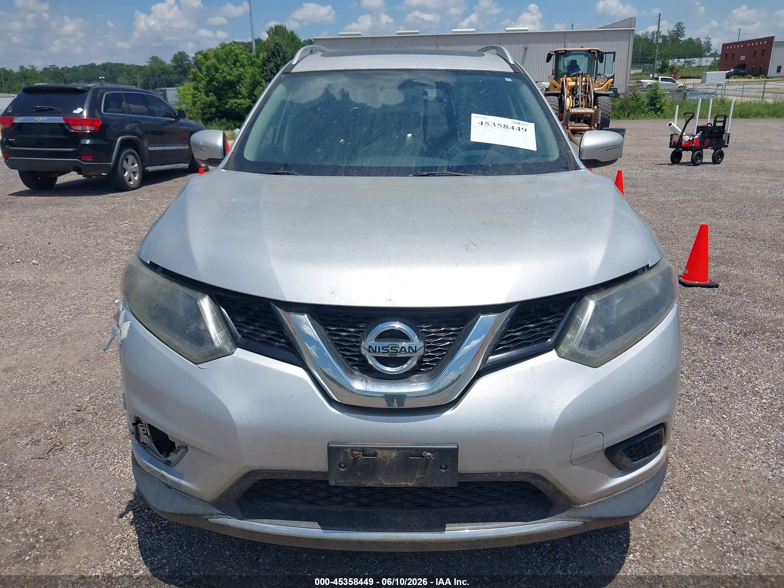 2014 Nissan Rogue Sv Silver vin: 5N1AT2MT5EC755934