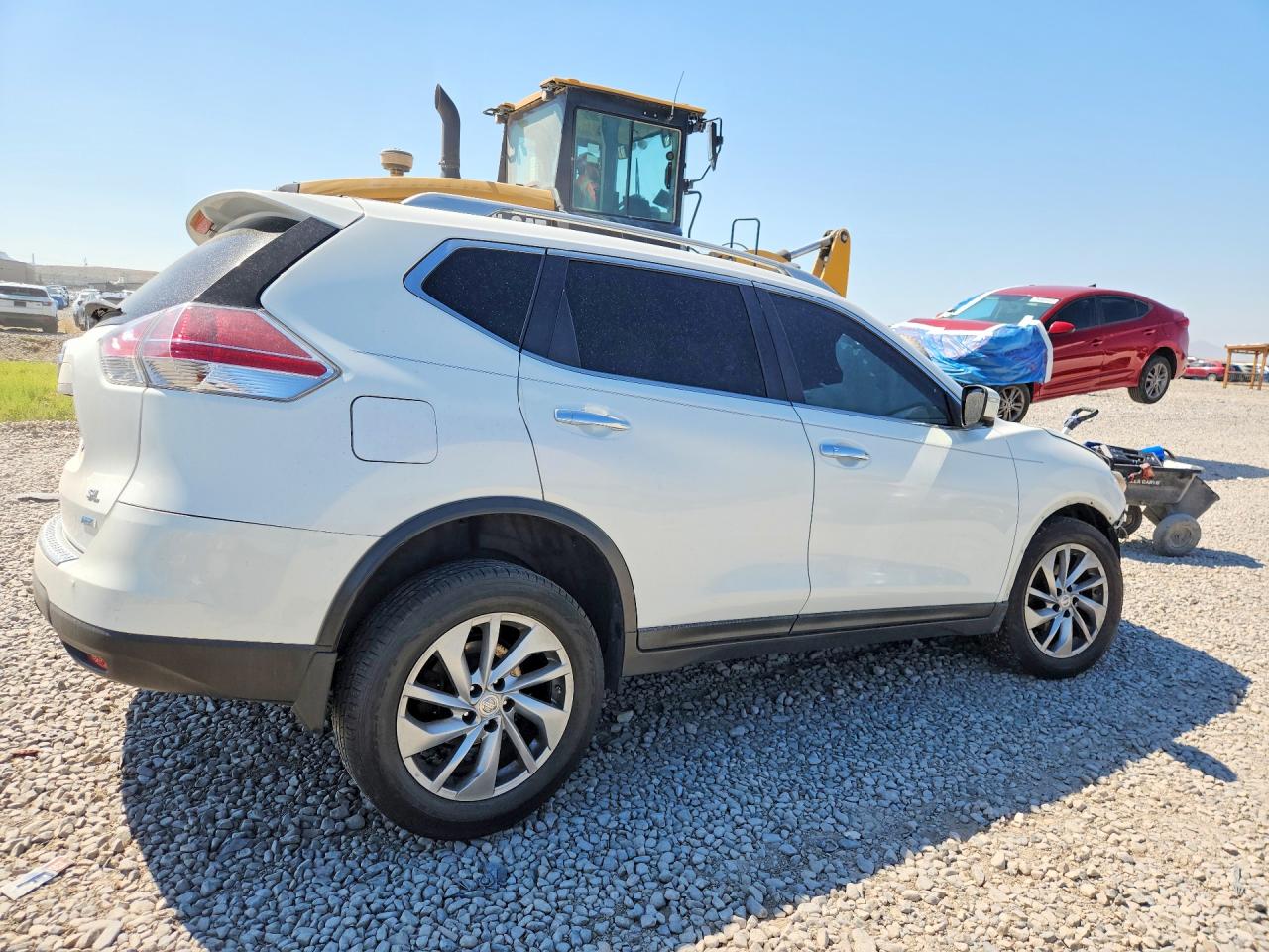 2014 Nissan Rogue Sl White vin: 5N1AT2MT5EC780090