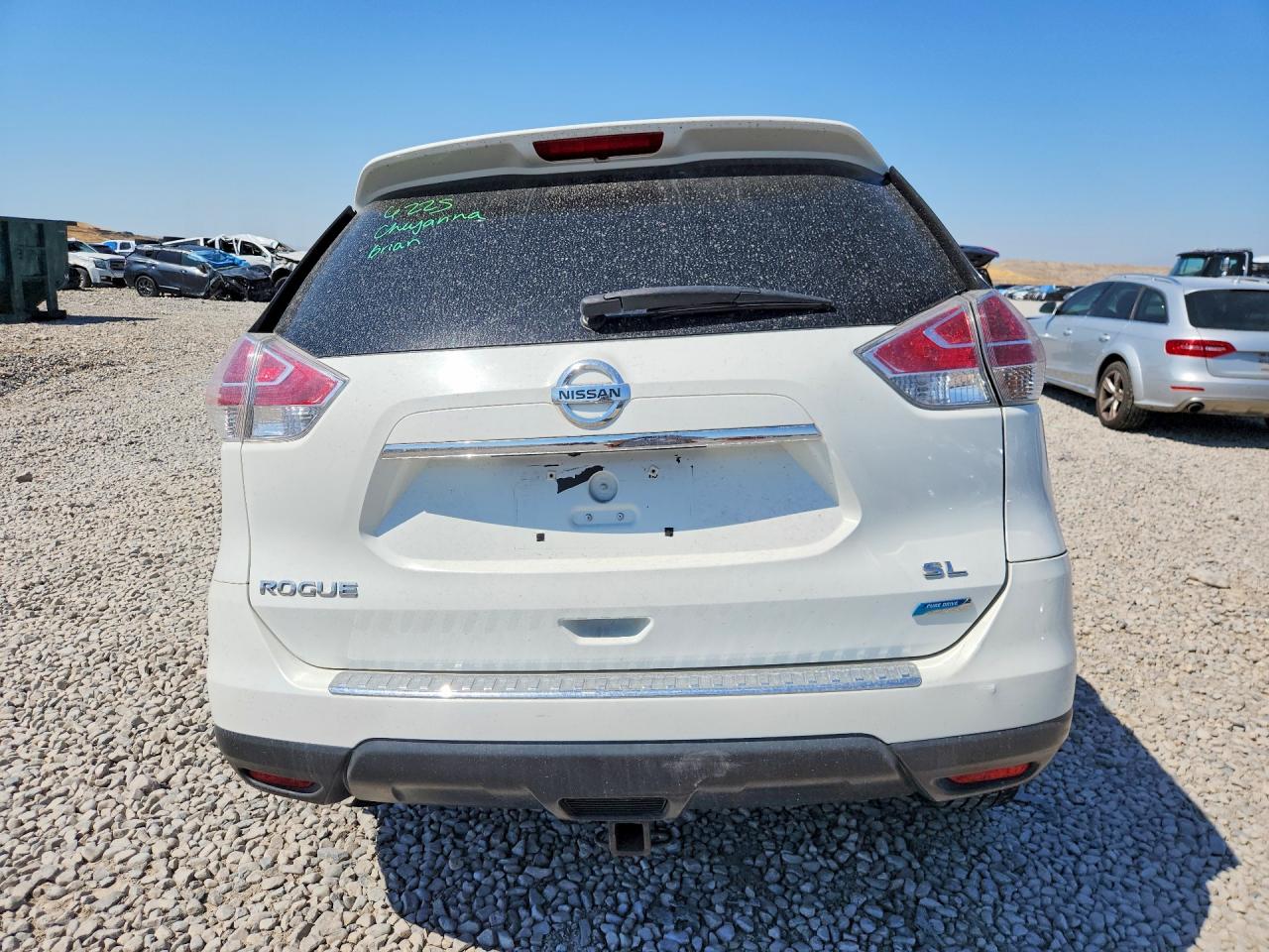 2014 Nissan Rogue Sl White vin: 5N1AT2MT5EC780090