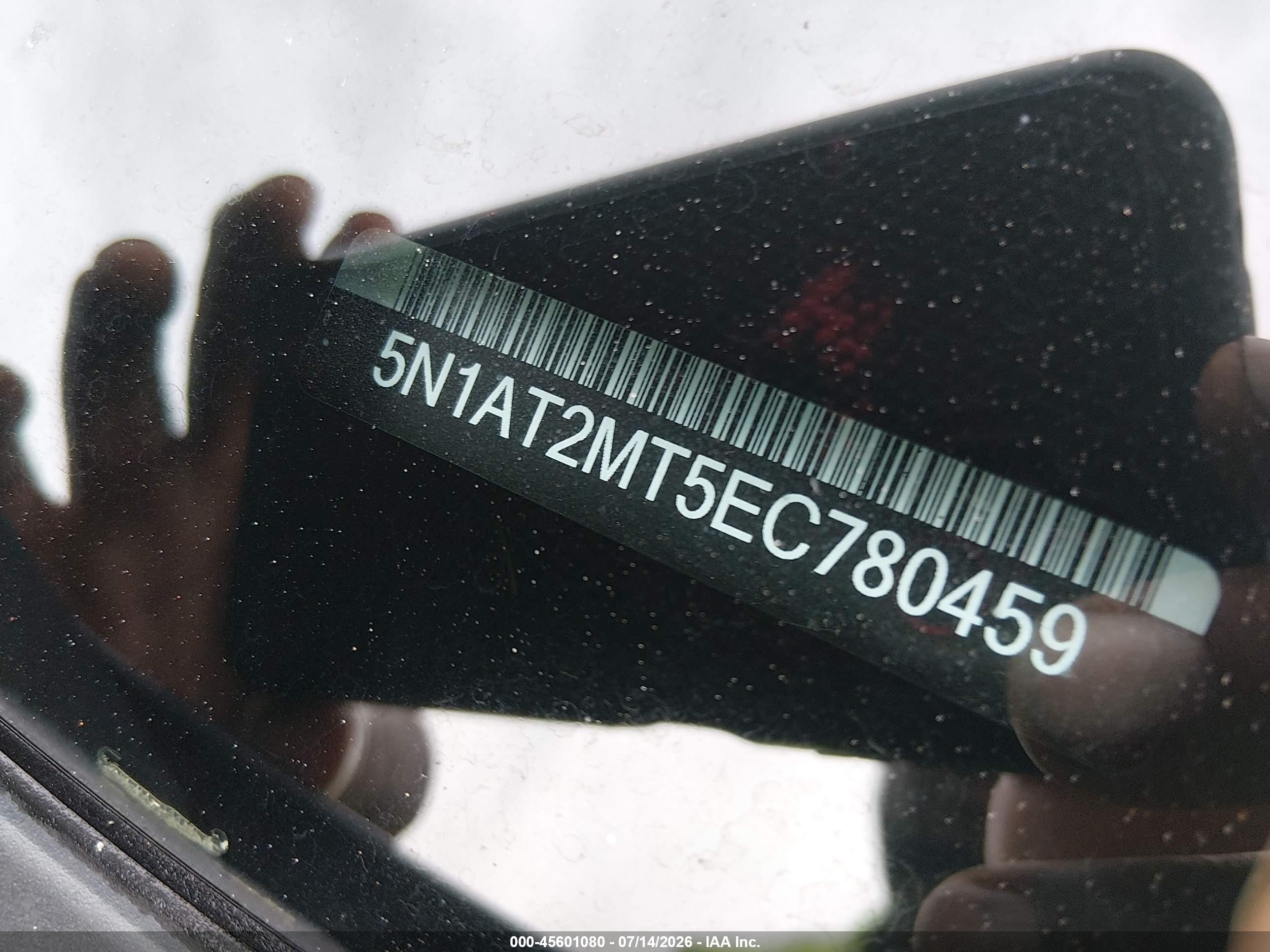 2014 Nissan Rogue Sv Gray vin: 5N1AT2MT5EC780459
