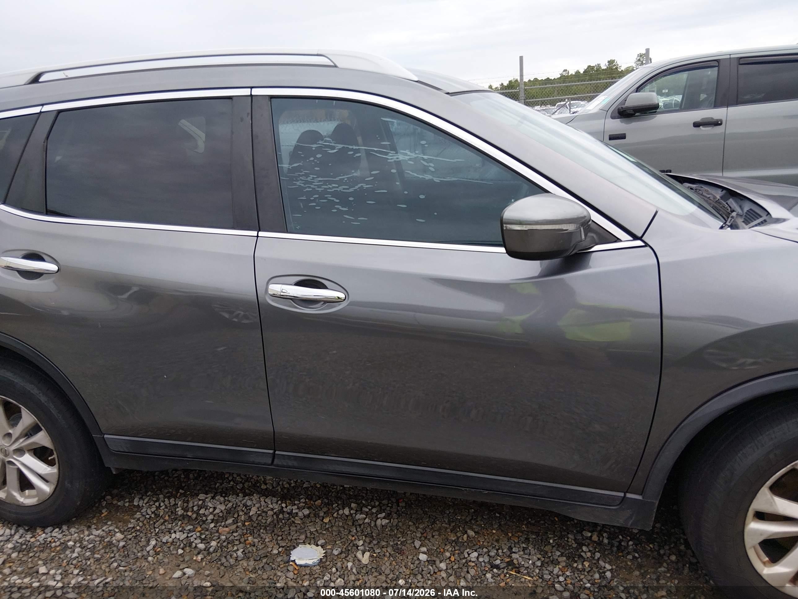 2014 Nissan Rogue Sv Gray vin: 5N1AT2MT5EC780459