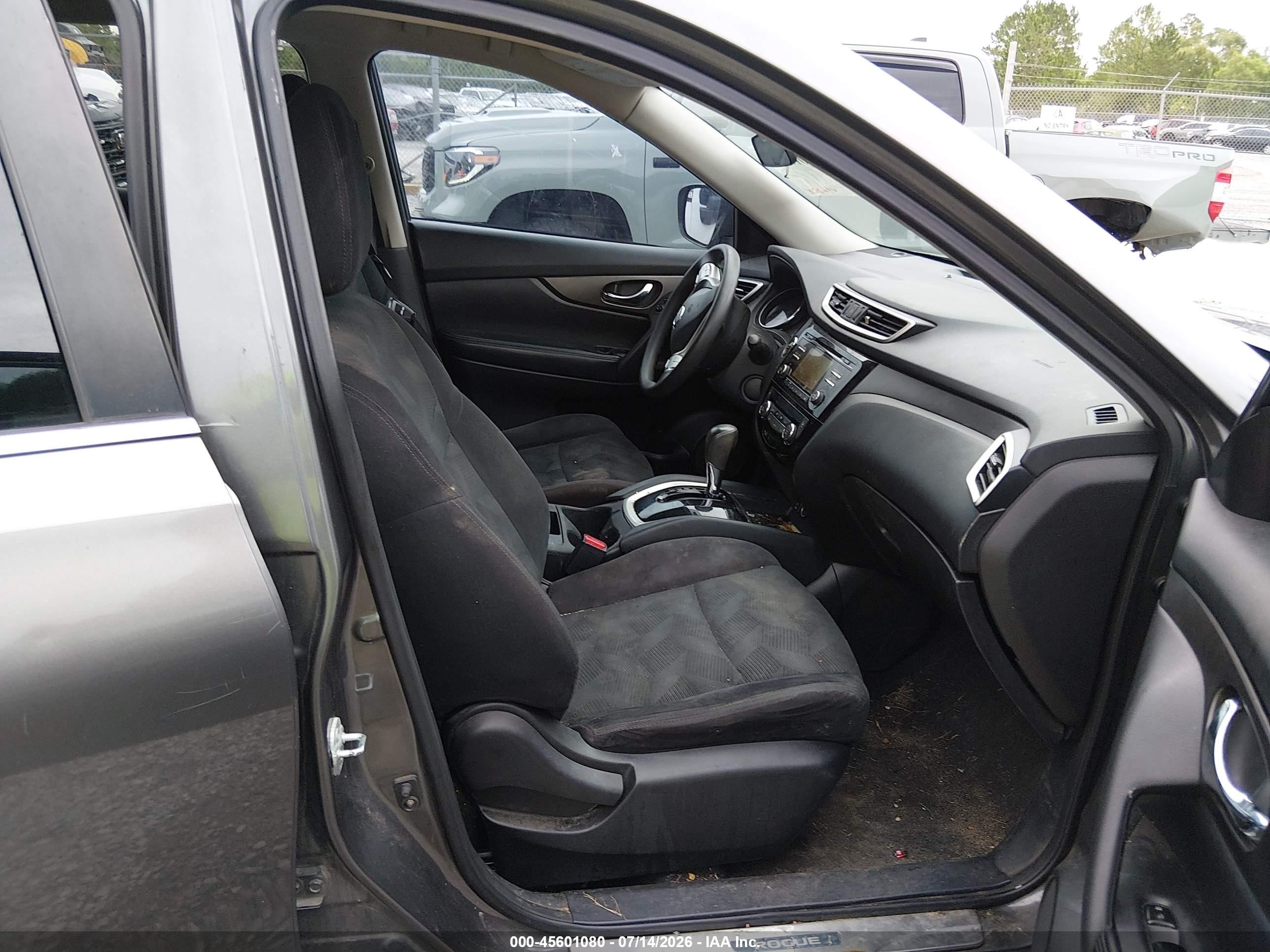 2014 Nissan Rogue Sv Gray vin: 5N1AT2MT5EC780459