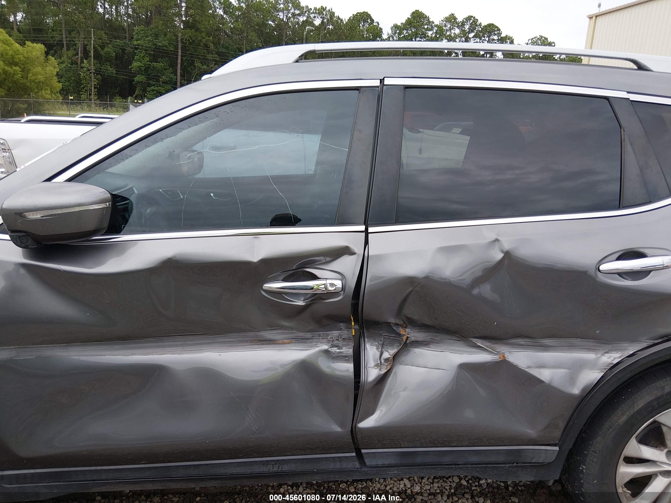 2014 Nissan Rogue Sv Gray vin: 5N1AT2MT5EC780459