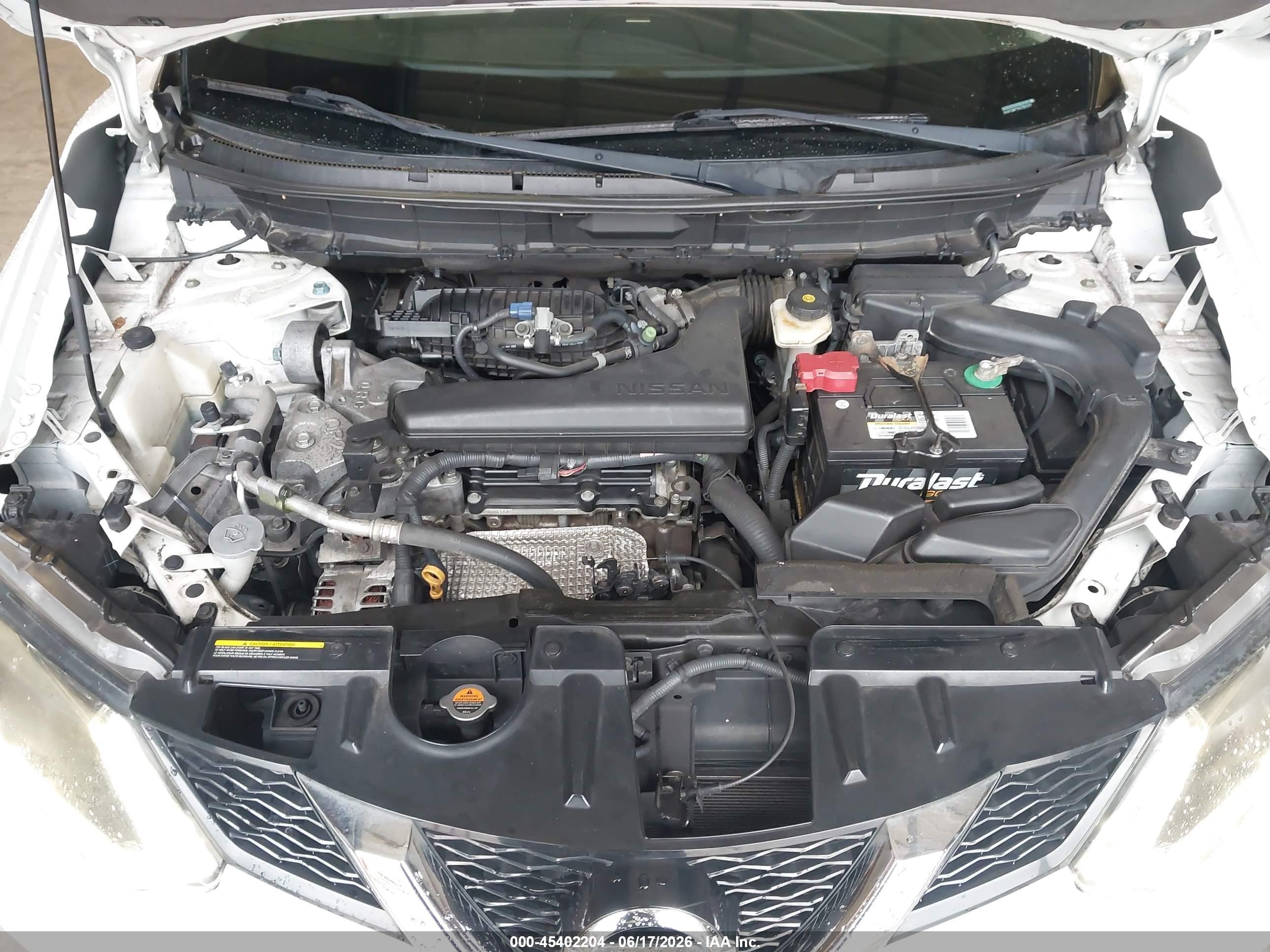 2014 Nissan Rogue Sl White vin: 5N1AT2MT5EC787377