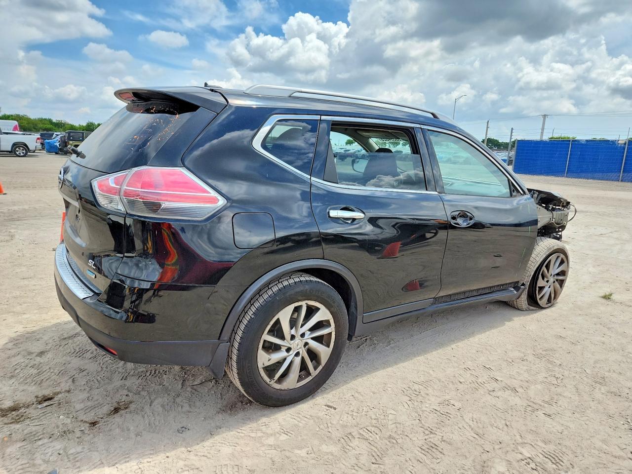 2014 Nissan Rogue Sl Black vin: 5N1AT2MT5EC793910