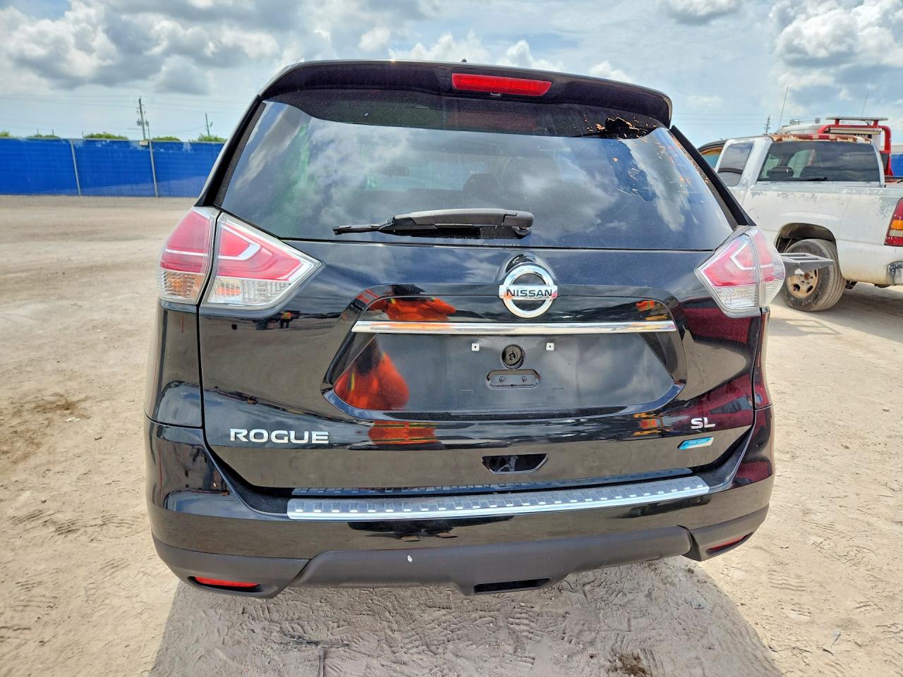 2014 Nissan Rogue Sl Black vin: 5N1AT2MT5EC793910
