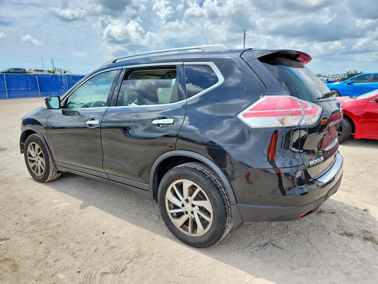 2014 Nissan Rogue Sl Black vin: 5N1AT2MT5EC793910