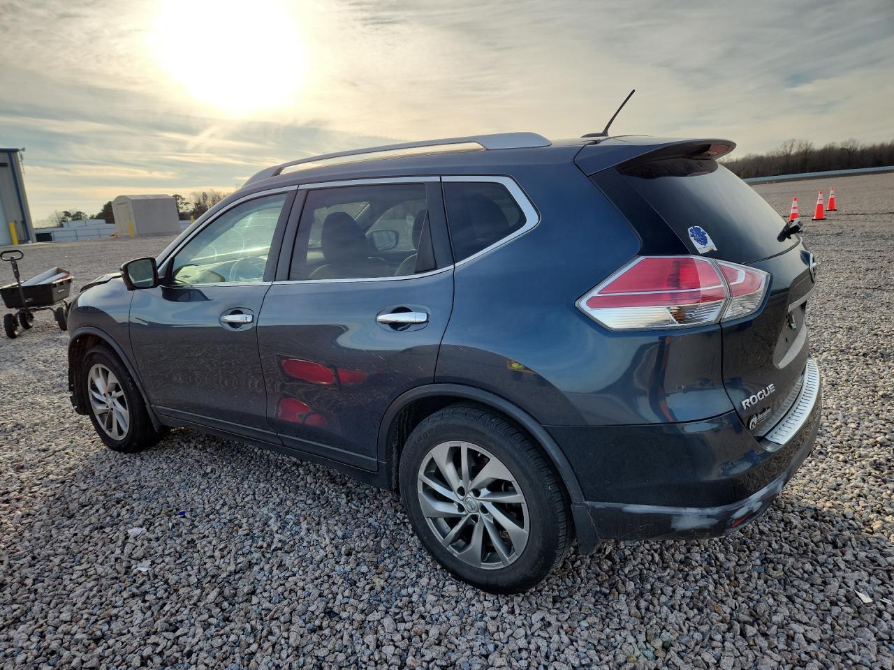 2014 Nissan Rogue S Blue vin: 5N1AT2MT5EC794412