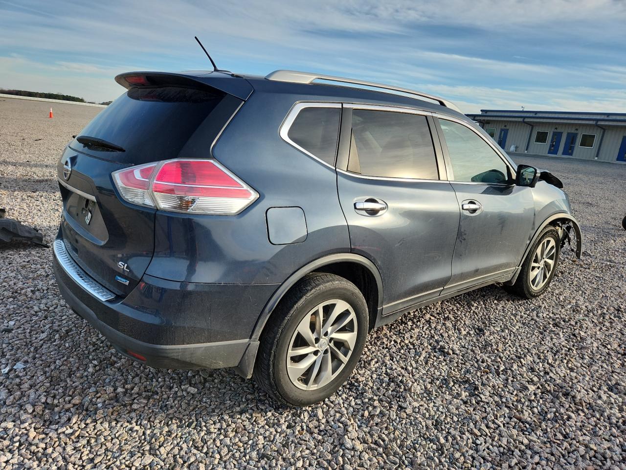 2014 Nissan Rogue S Blue vin: 5N1AT2MT5EC794412