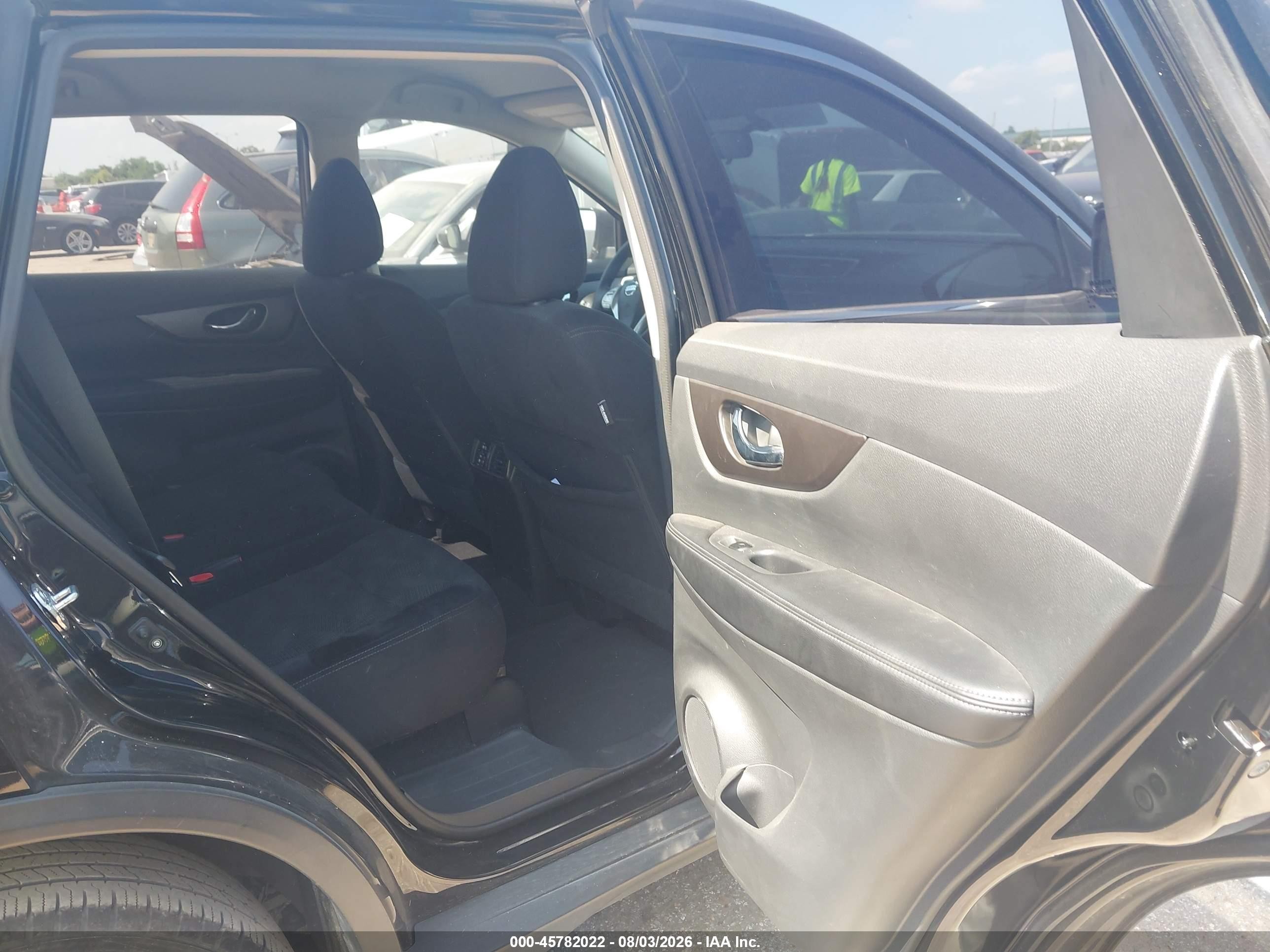 2014 Nissan Rogue S Black vin: 5N1AT2MT5EC797116