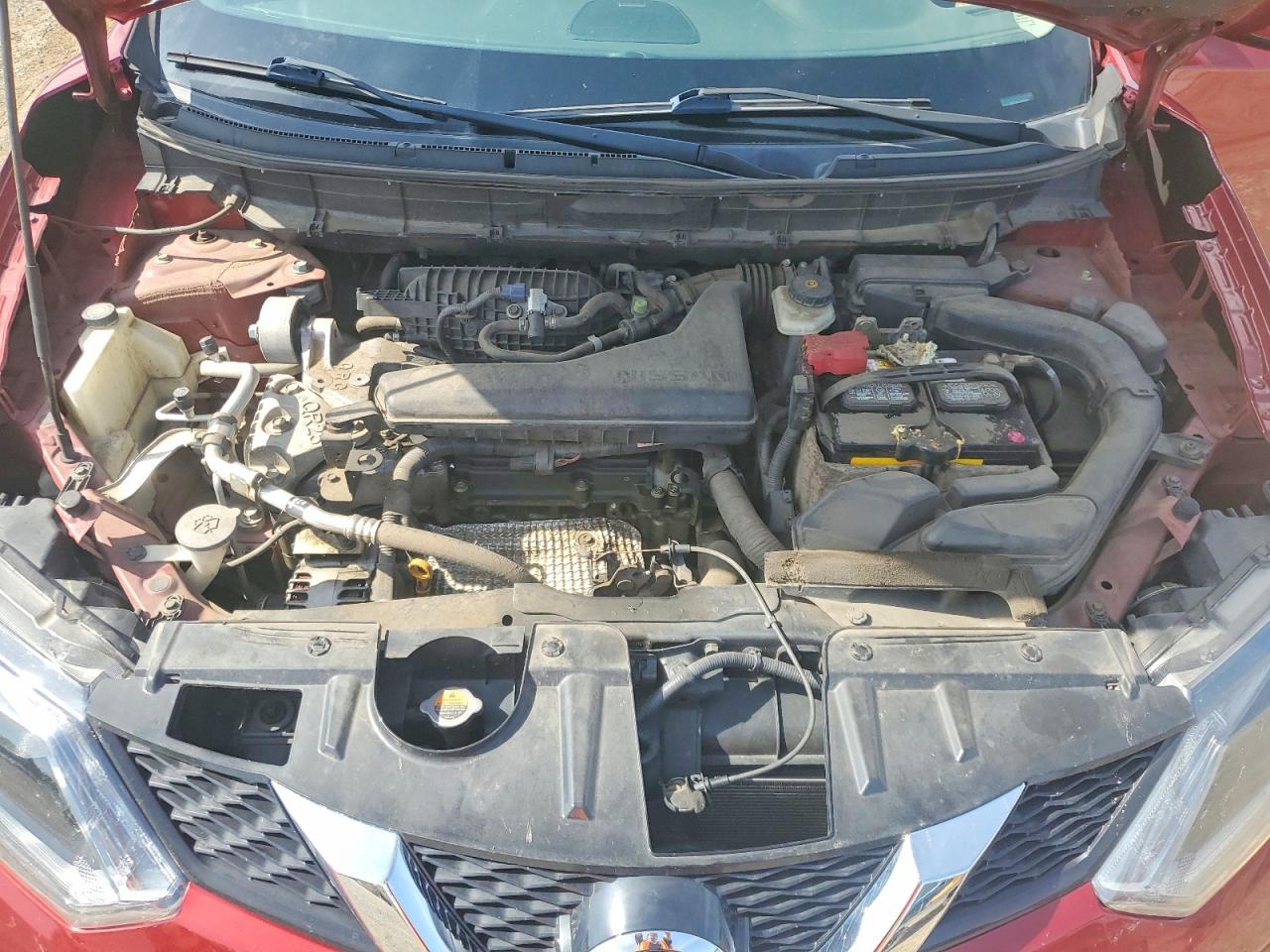 2014 Nissan Rogue Sl Red vin: 5N1AT2MT5EC818241