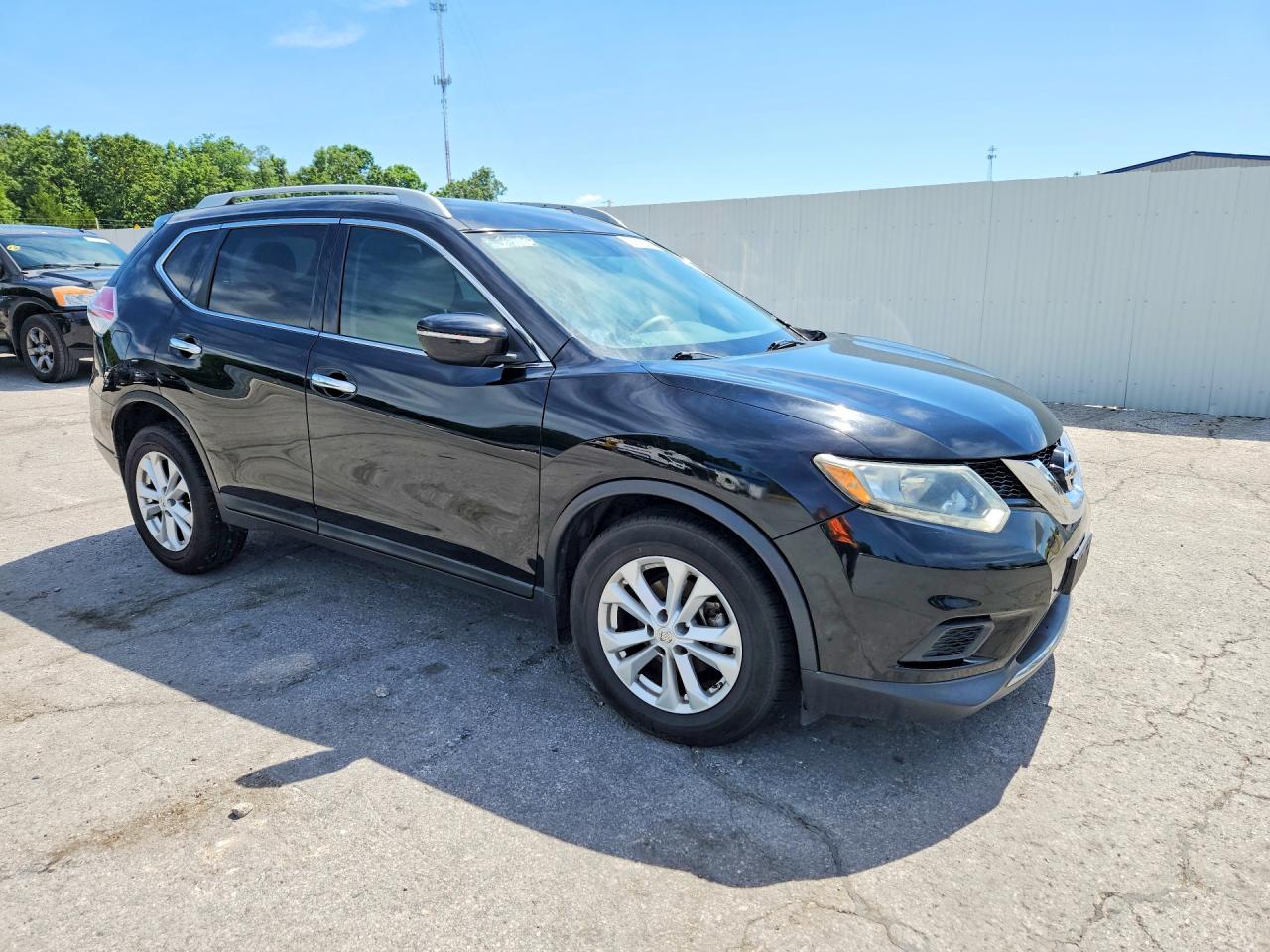 2014 Nissan Rogue Sv Black vin: 5N1AT2MT5EC838229