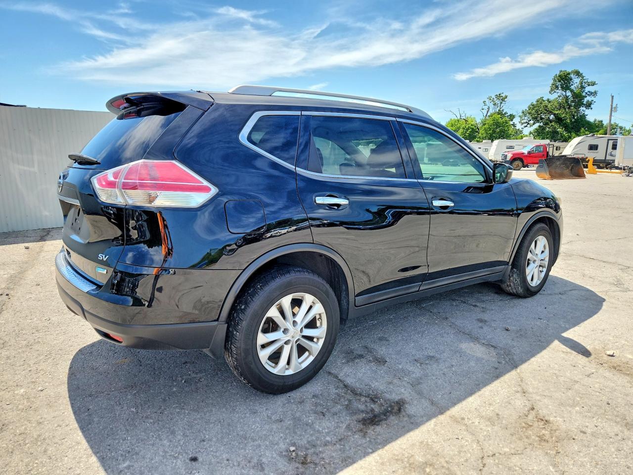 2014 Nissan Rogue Sv Black vin: 5N1AT2MT5EC838229
