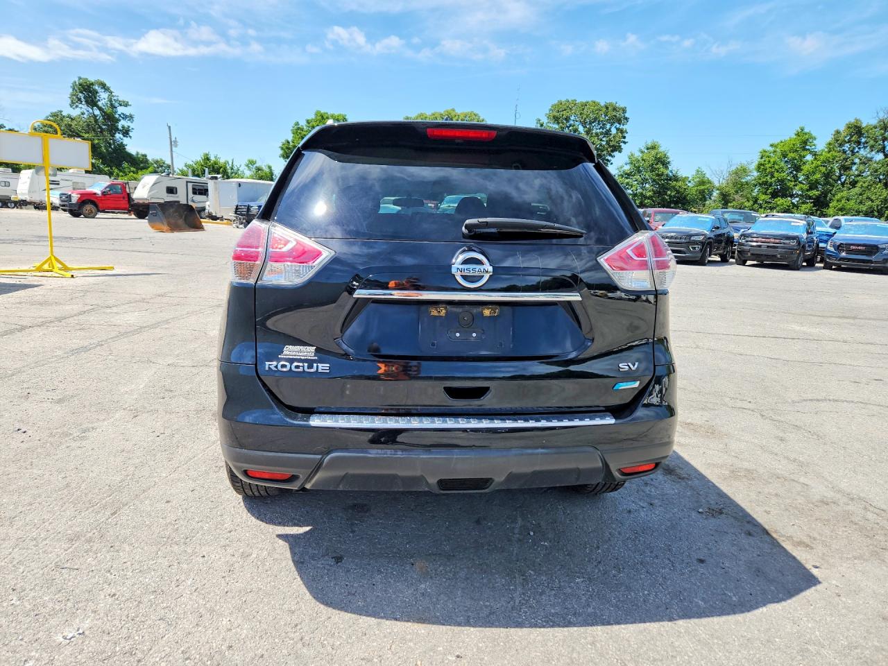 2014 Nissan Rogue Sv Black vin: 5N1AT2MT5EC838229