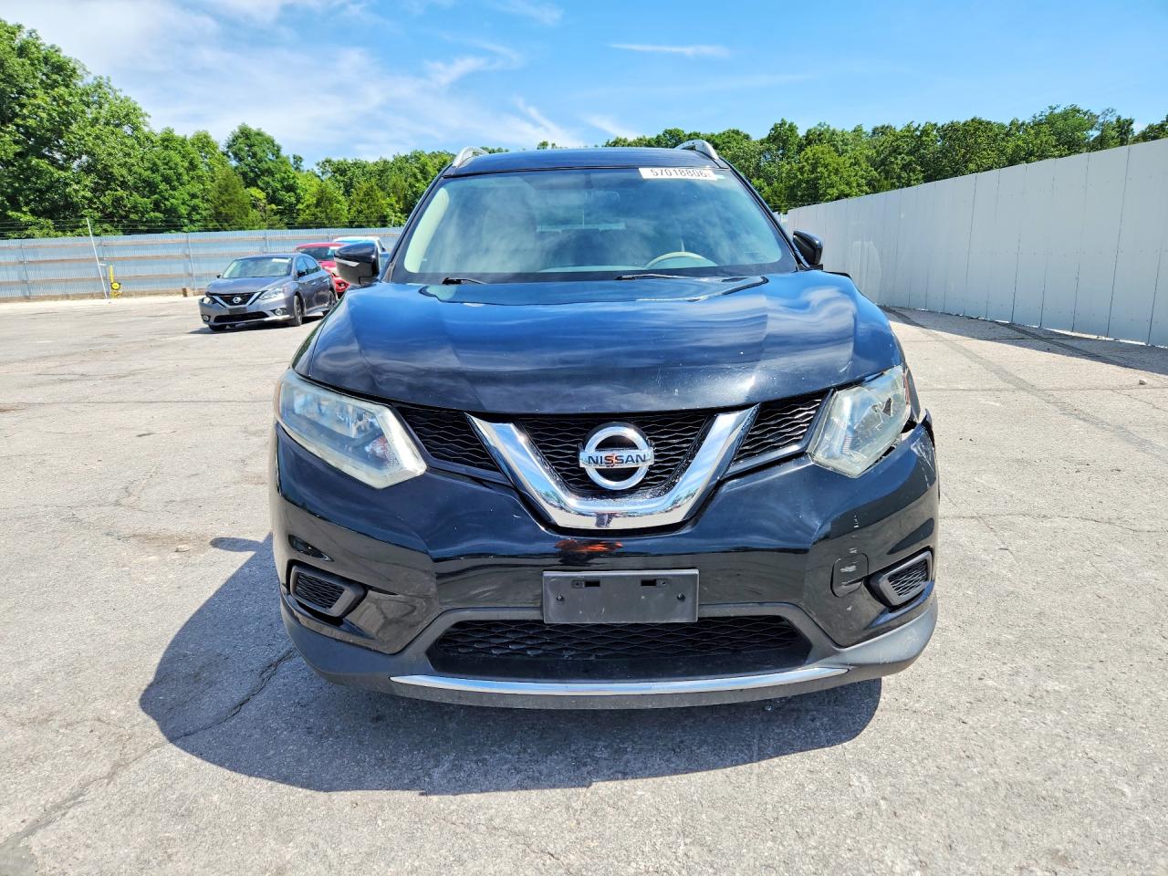 2014 Nissan Rogue Sv Black vin: 5N1AT2MT5EC838229