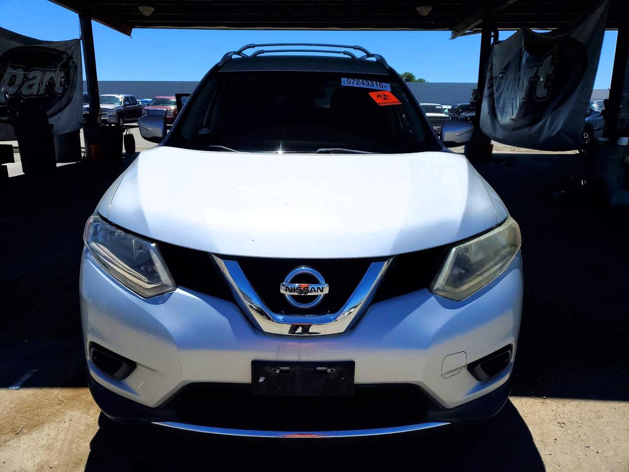 2014 Nissan Rogue Sv Silver vin: 5N1AT2MT5EC838439